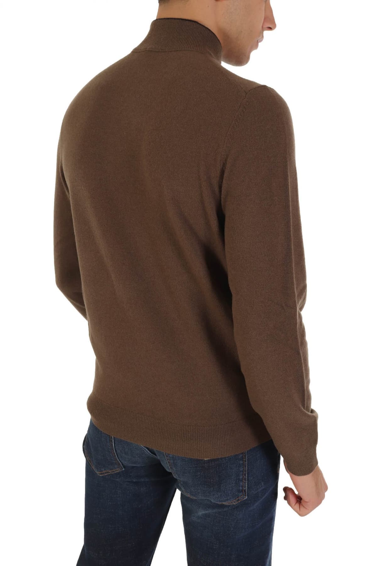 BOSS ΠΛΕΚΤΟ HALFZIP MARIO ΧΑΚΙ