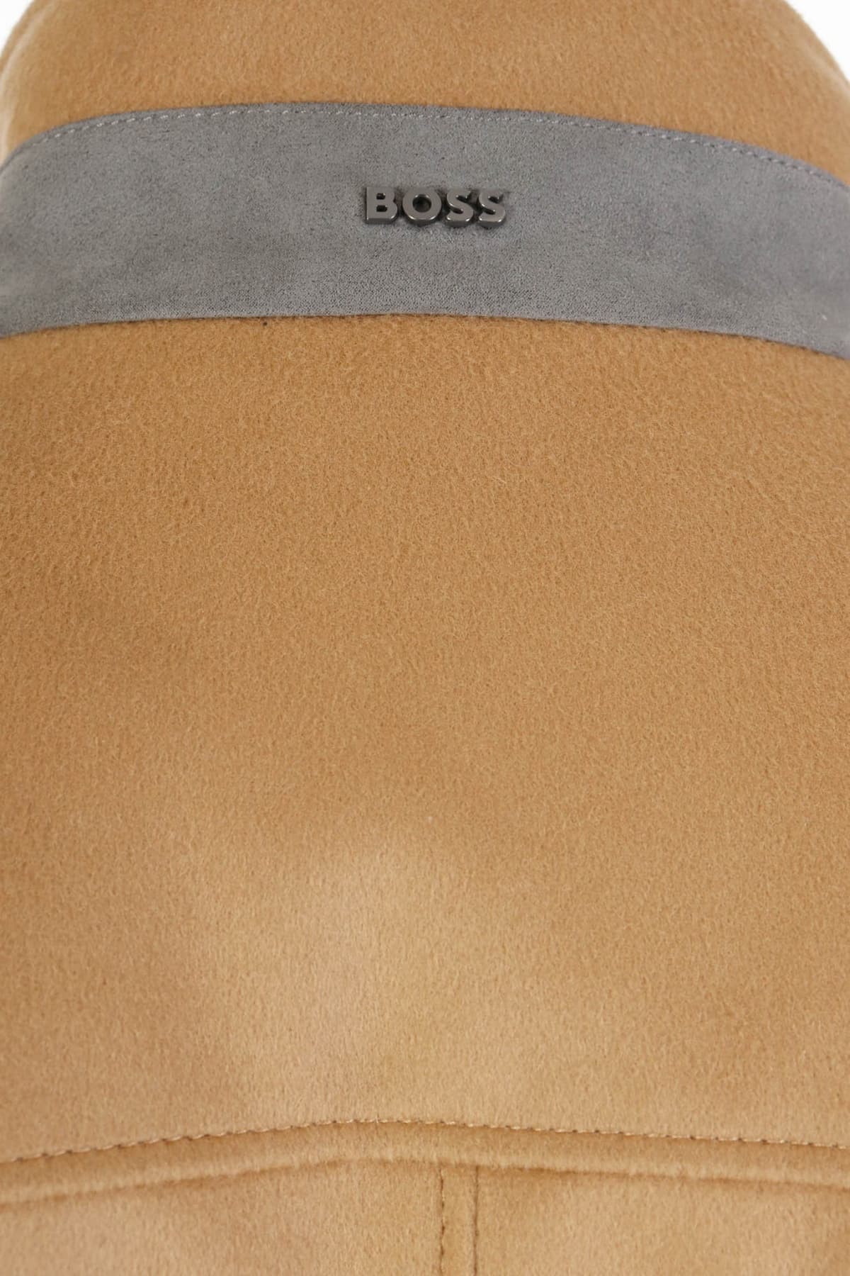 BOSS ΠΑΛΤΟ REGULAR FIT H-JARED-STANDUP-234 ΜΠΕΖ