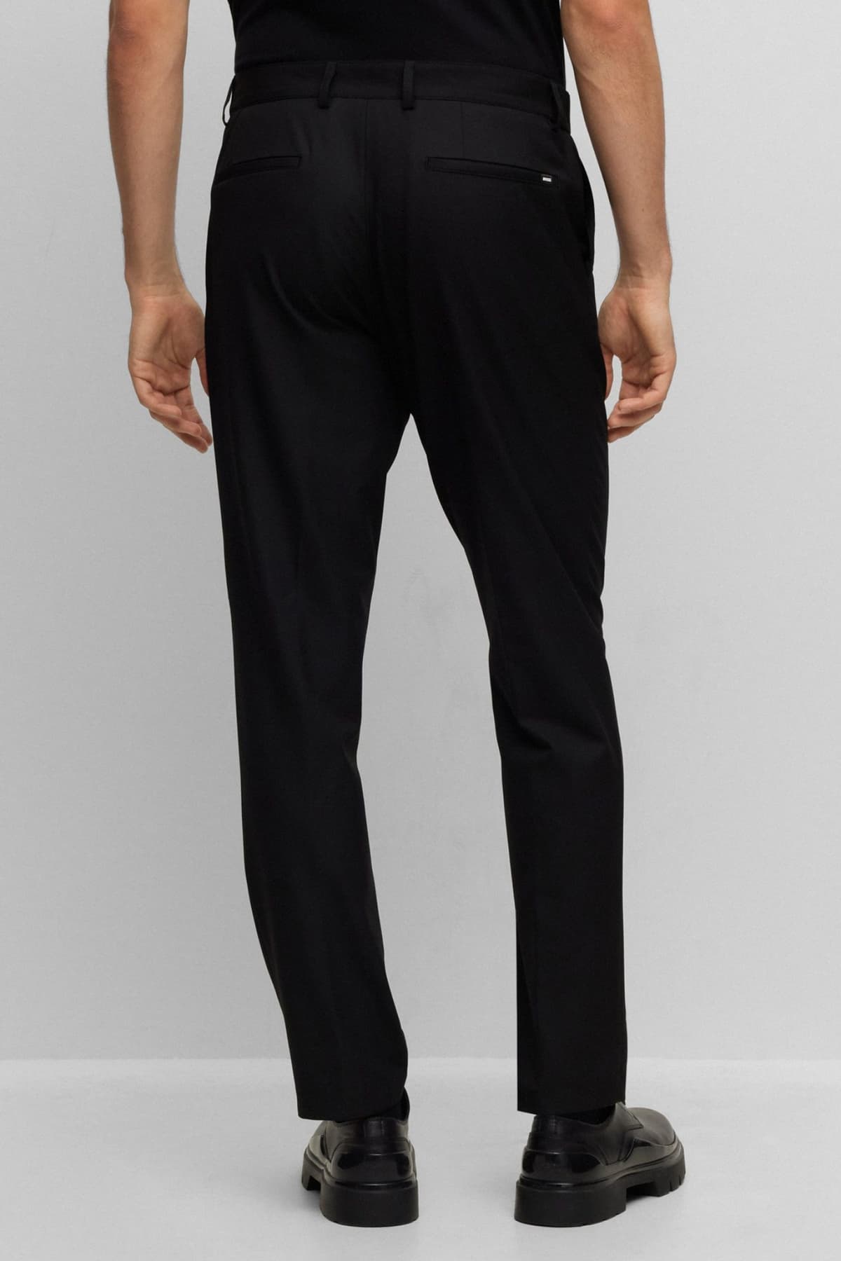 BOSS ΠΑΝΤΕΛΟΝΙ CHINO SLIM FIT P-GENIUS-233-F ΜΑΥΡΟ