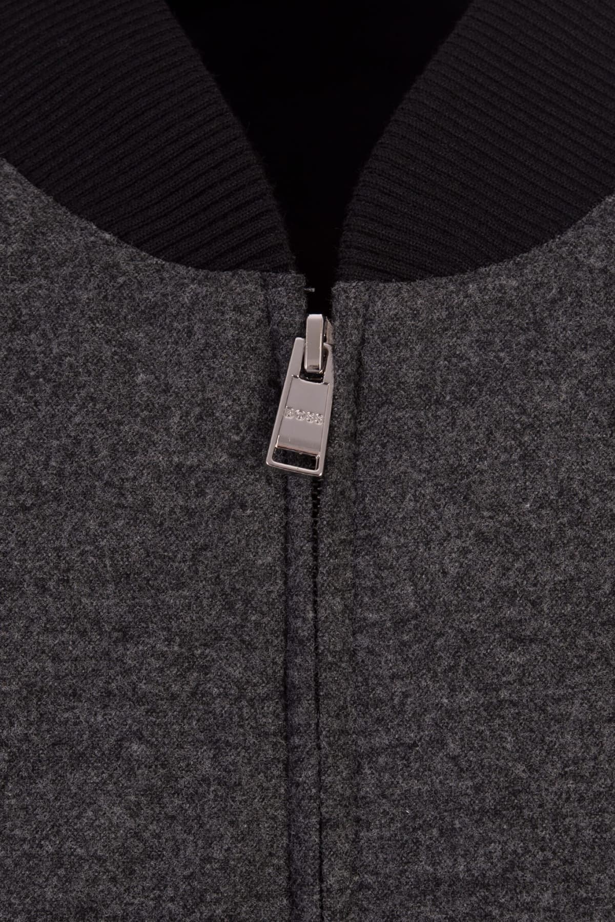 BOSS ΜΠΟΥΦΑΝ BOMBER SLIM FIT P-HANRY-BMB-234 ΓΚΡΙ