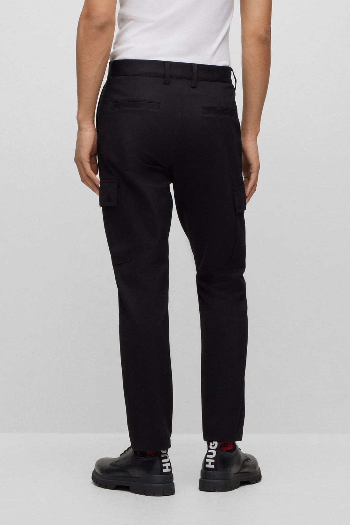 HUGO ΠΑΝΤΕΛΟΝΙ CARGO SUPER FLEX GILAN234J ΜΑΥΡΟ