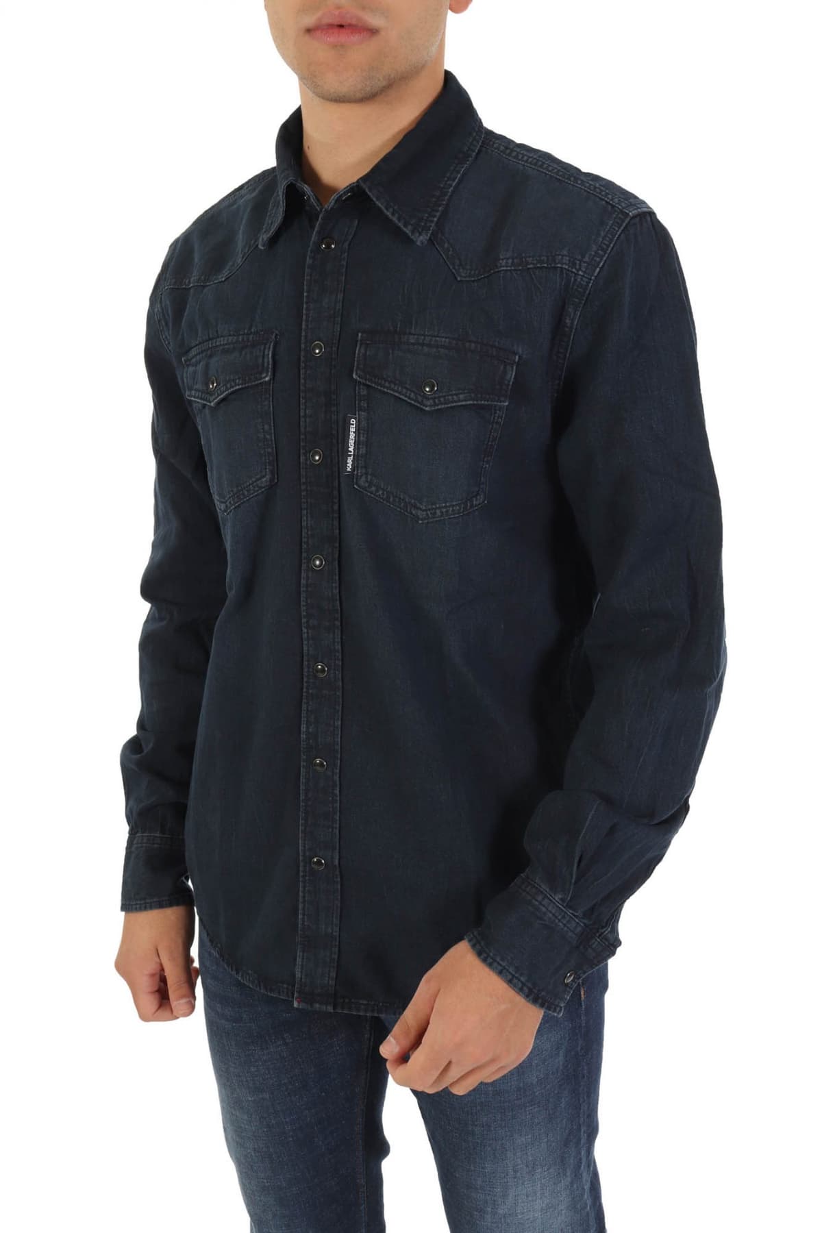 Men's Shirts Karl Lagerfeld Blue