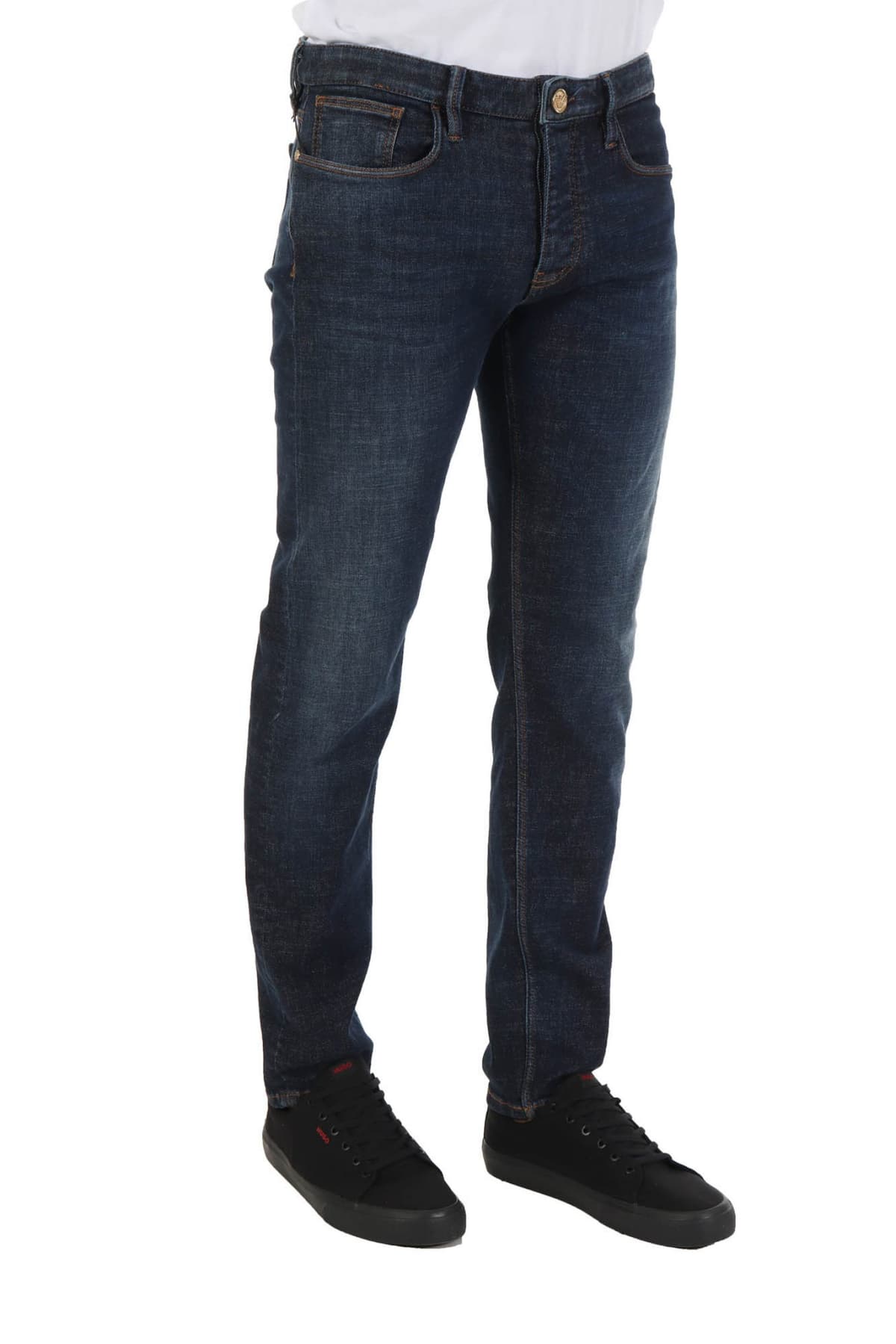 EMPORIO ARMANI ΠΑΝΤΕΛΟΝΙ JEANS J75 SLIM FIT ΜΠΛΕ