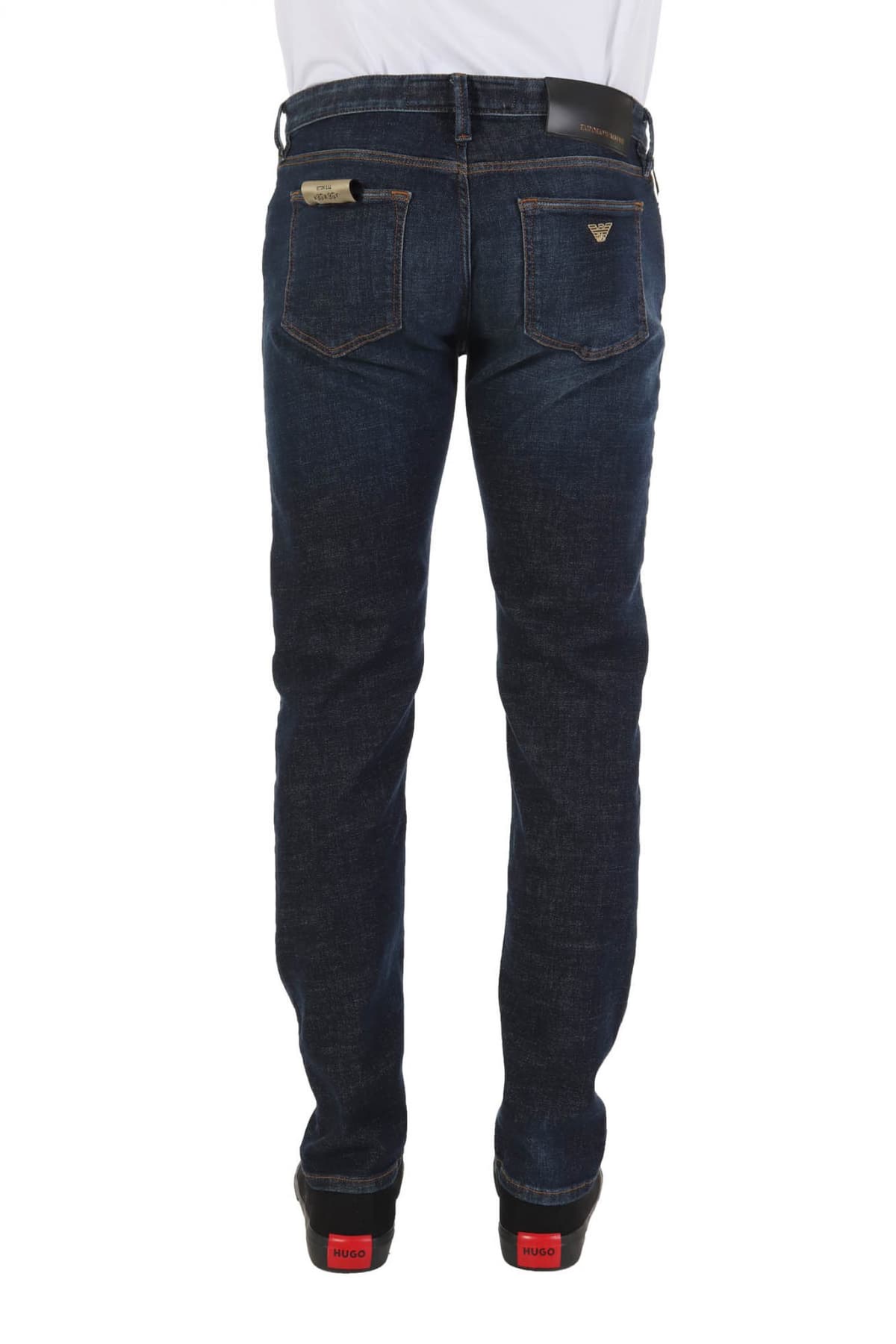 EMPORIO ARMANI ΠΑΝΤΕΛΟΝΙ JEANS J75 SLIM FIT ΜΠΛΕ