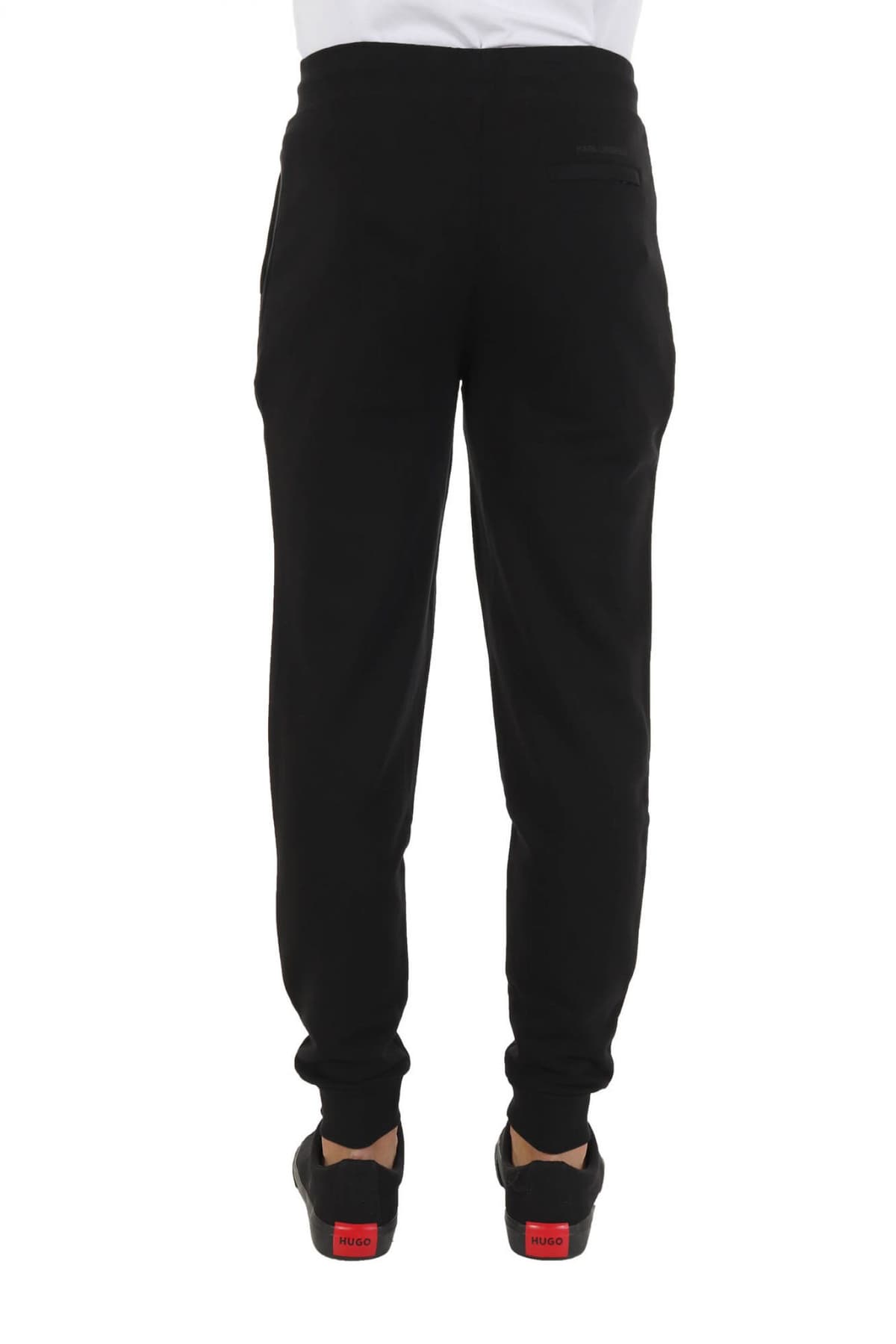 KARL LAGERFELD ΠΑΝΤΕΛΟΝΙ ΦΟΡΜΑ LOGO ΜΑΥΡΟ