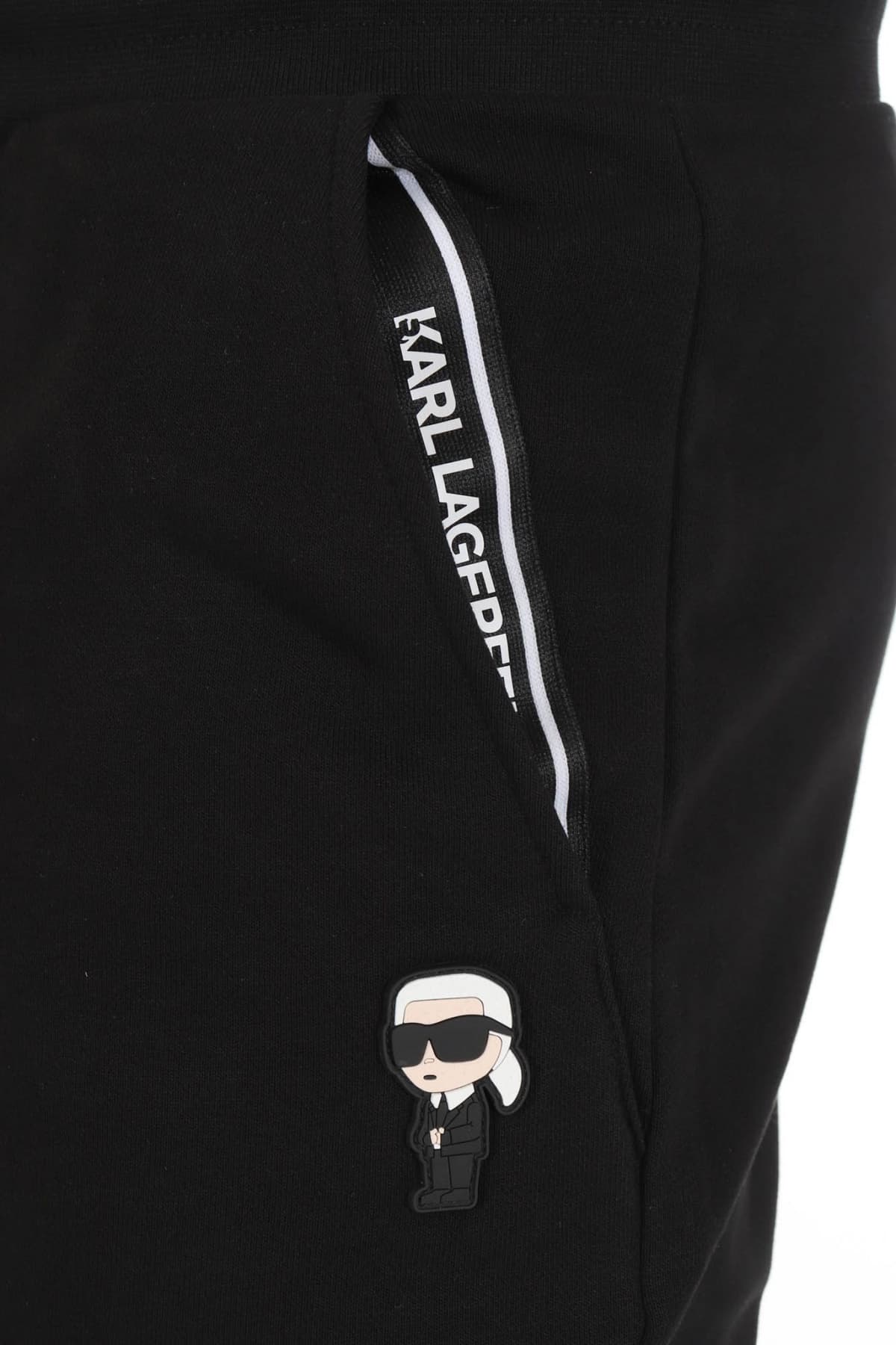 KARL LAGERFELD ΠΑΝΤΕΛΟΝΙ ΦΟΡΜΑ LOGO ΜΑΥΡΟ