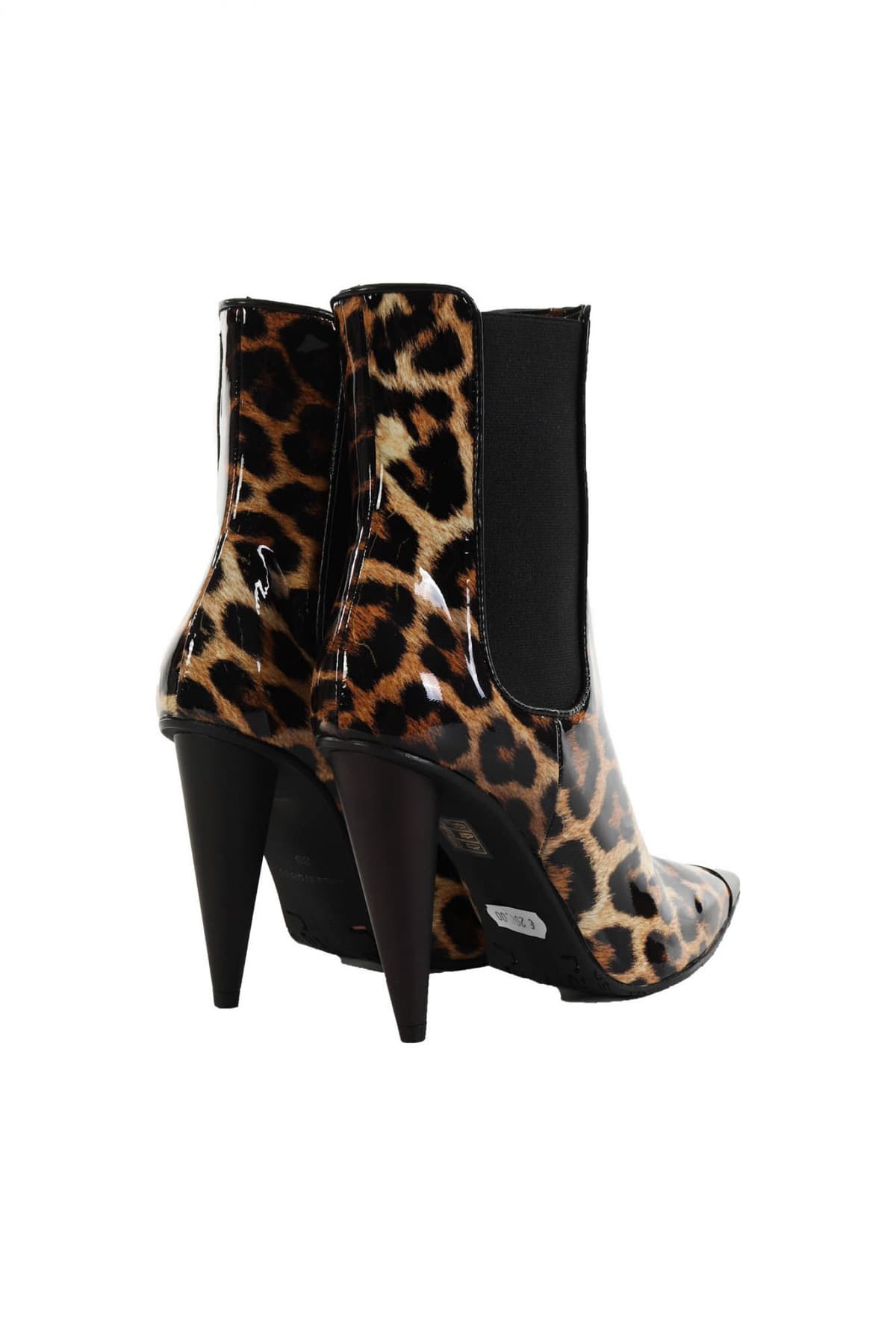 RAS ΠΑΠΟΥΤΣΙΑ ΜΠΟΤΑΚΙΑ ANIMAL PRINT ΛΟΥΣΤΡΙΝΙ ΜΑΥΡΟ/ΚΑΦΕ