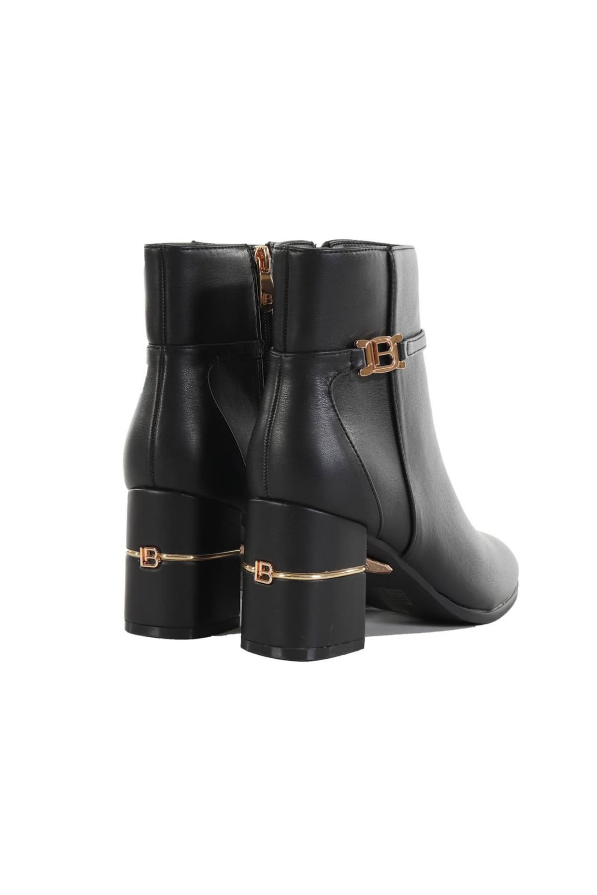 LAURA BIAGIOTTI ΠΑΠΟΥΤΣΙΑ ΜΠΟΤΑΚΙA MAT METAΛΛΙΚΗ ΑΓΚΡΑΦΑ LOGO ΜΑΥΡΟ