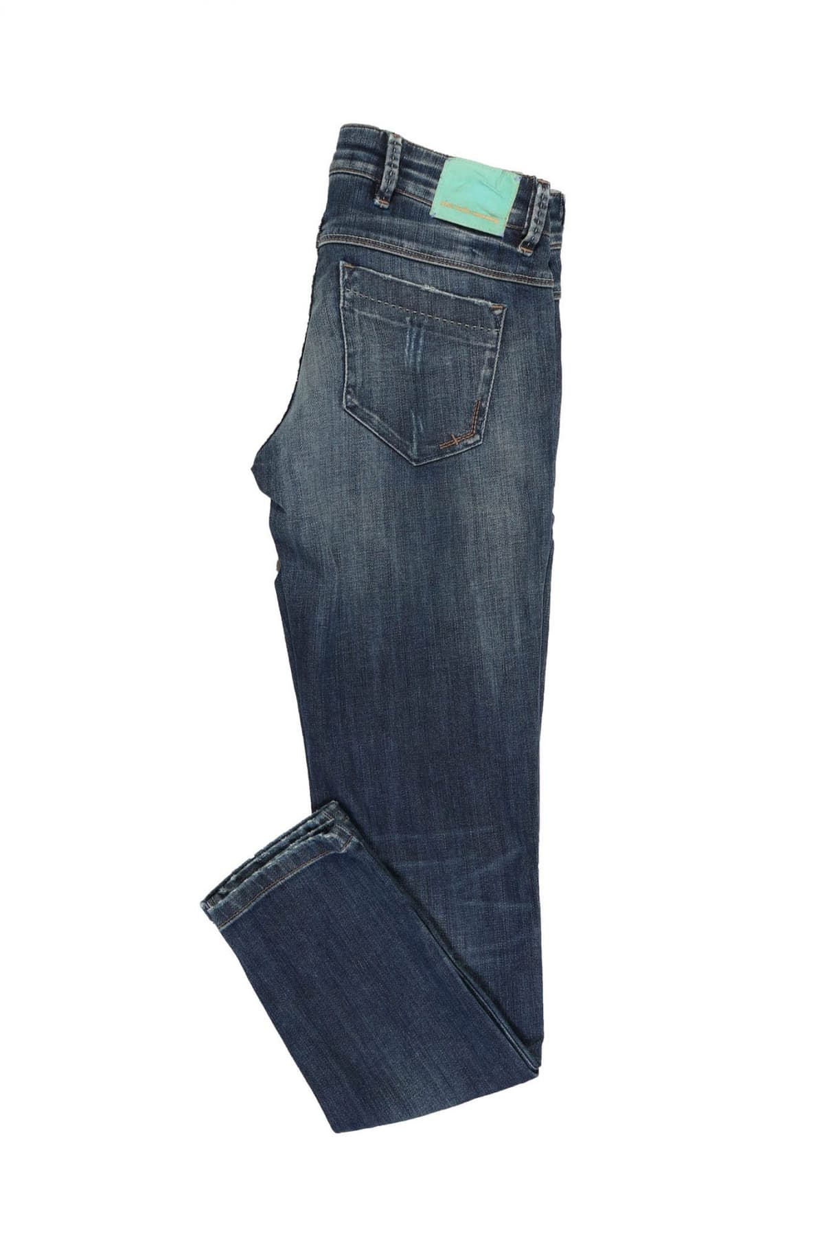 NINE-IN-THE-MORNING ΠΑΝΤΕΛΟΝΙ JEANS SKIN SENSATION PATCH ΦΘΟΡΕΣ ΜΠΛΕ