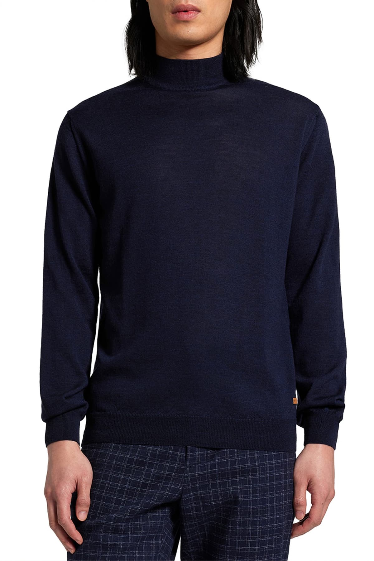 BALDESSARINI ΠΛΕΚΤΟ CREW NECK MΠΛΕ