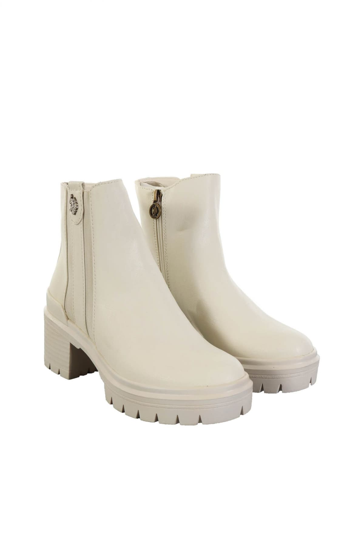 U.S. POLO ASSN. ΠΑΠΟΥΤΣΙΑ MΠΟΤΑΚΙΑ ΦΕΡΜΟΥΑΡ LOGO KΡΕΜ