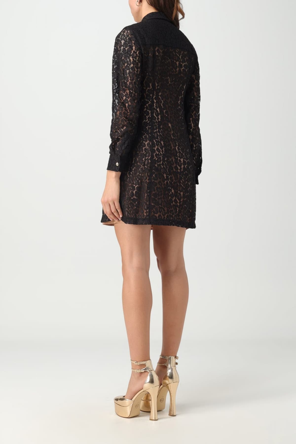 MICHAEL KORS ΦΟΡΕΜΑ MINI ΔΑΝΤΕΛΑ ΜΑΥΡΟ