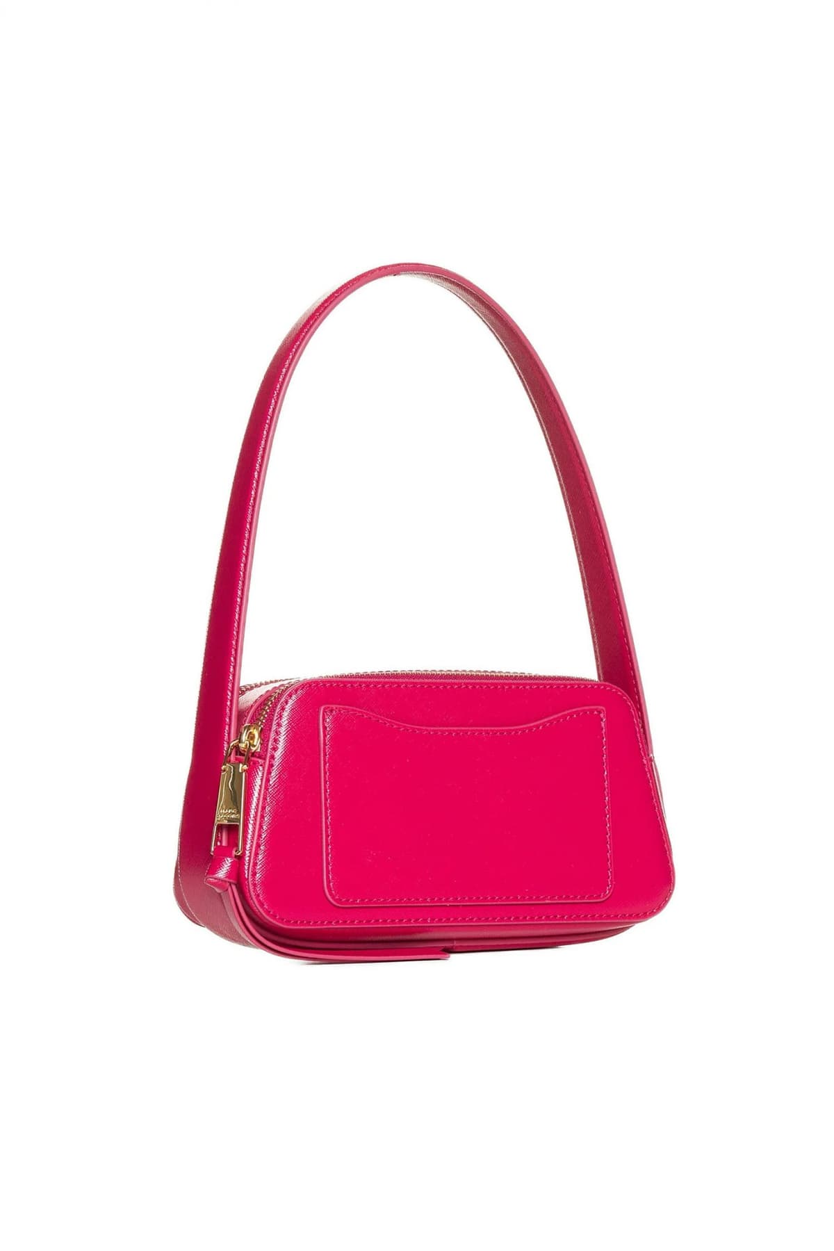 MARC JACOBS ΤΣΑΝΤΑ ΧΕΙΡΟΣ ΤΗΕ SLINGSHOT METAΛΛΙΚΟ LOGO ΦΟΥΞΙΑ