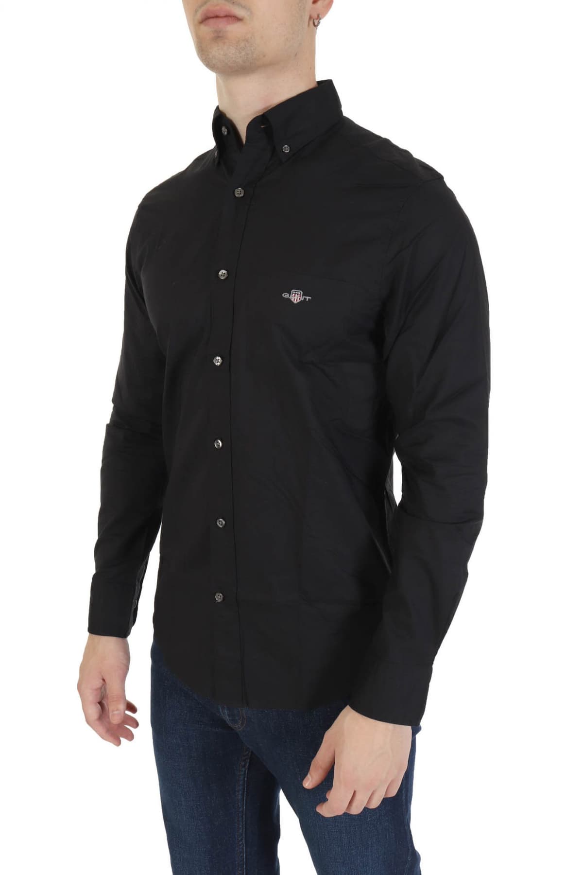 Men's Shirts Gant Black