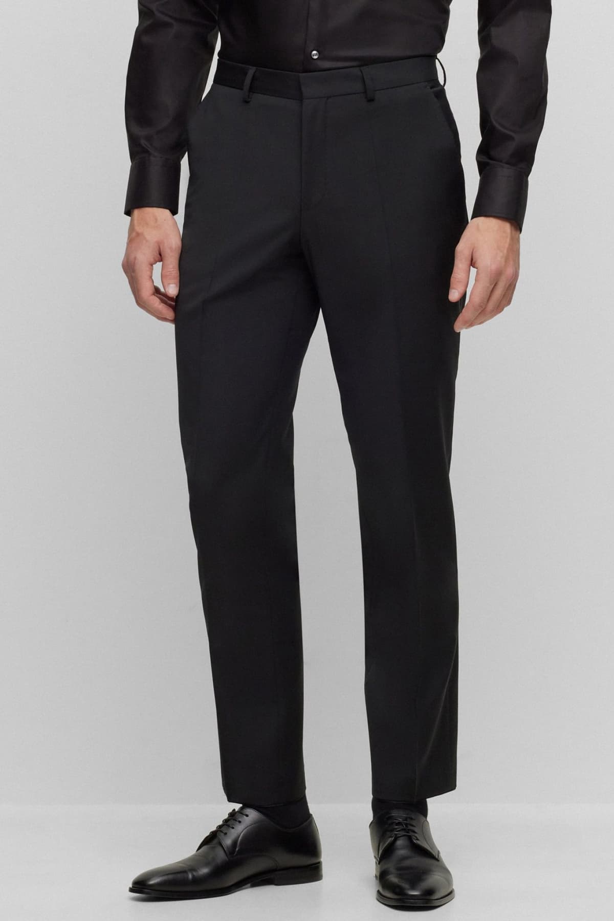 BOSS ΠΑΝΤΕΛΟΝΙ ΚΟΣΤΟΥΜΙΟΥ REGULAR FIT H-LEON-MM-C-224 ΜΑΥΡΟ