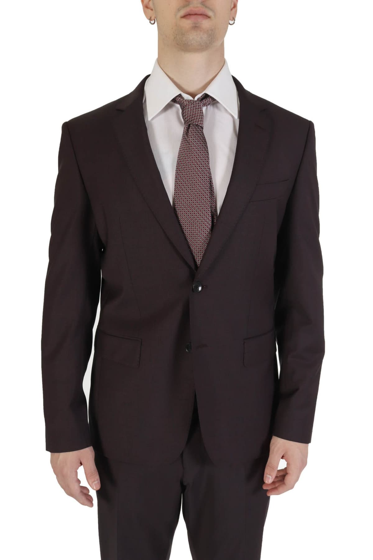 BOSS ΚΟΣΤΟΥΜΙ SLIM FIT BI-STRETCH H-HYGE-2PCS-224 ΜΠΟΡΤΝΩ