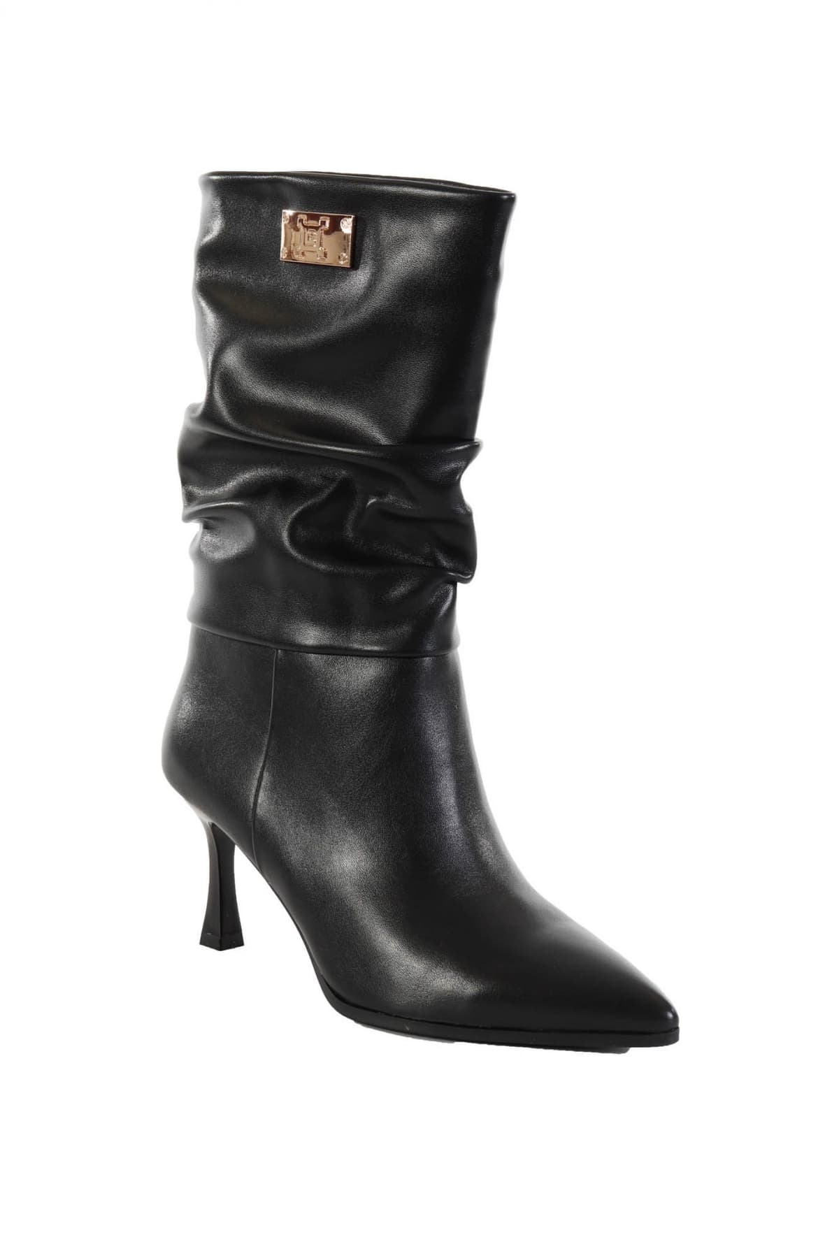 LAURA BIAGIOTTI ΠΑΠΟΥΤΣΙΑ MΠΟΤΑΚΙΑ ΣΟΥΡΑ ΜΕΤΑΛΛΙΚΟ LOGO MAYΡΟ