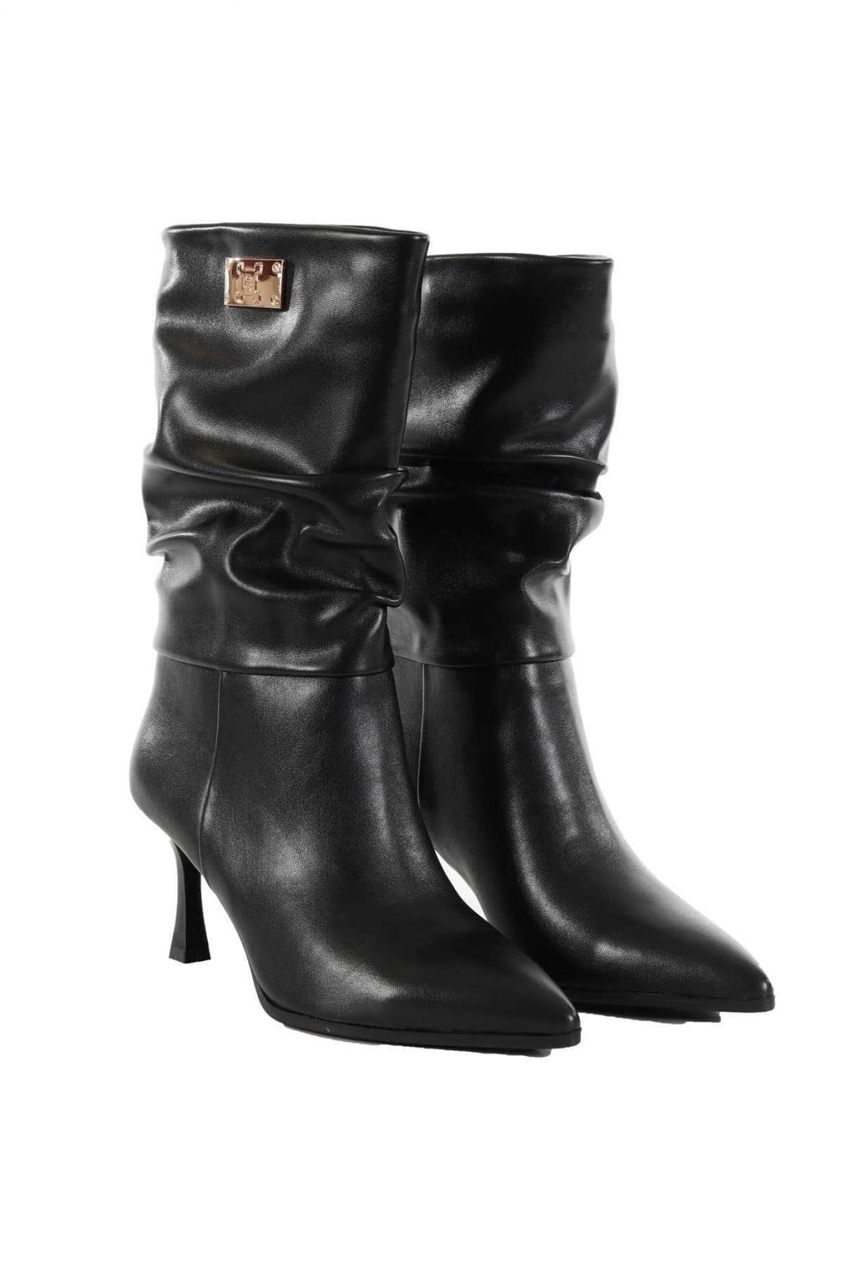 LAURA BIAGIOTTI ΠΑΠΟΥΤΣΙΑ MΠΟΤΑΚΙΑ ΣΟΥΡΑ ΜΕΤΑΛΛΙΚΟ LOGO MAYΡΟ