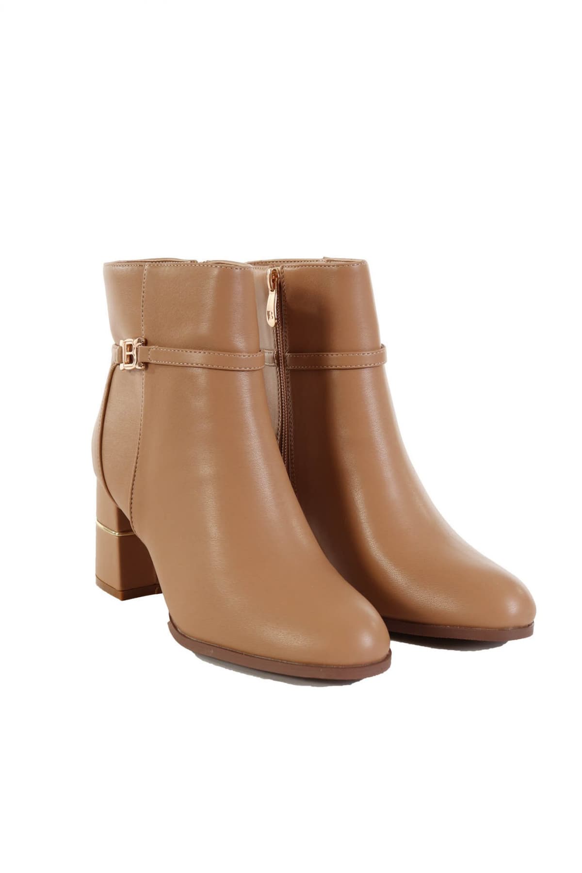 LAURA BIAGIOTTI ΠΑΠΟΥΤΣΙΑ ΜΠΟΤΑΚΙA MAT METAΛΛΙΚΗ ΑΓΚΡΑΦΑ LOGO MΠΕΖ ΣΚΟΥΡΟ