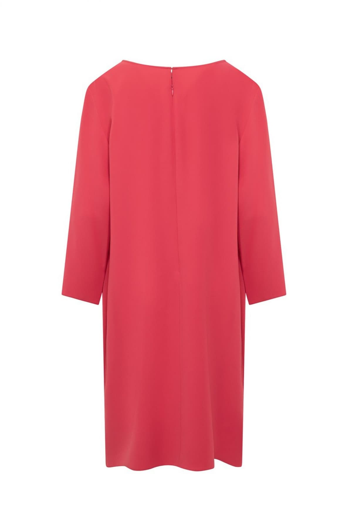 EMPORIO ARMANI ΦΟΡΕΜΑ MIDI ΦΕΡΜΟΥΑΡ ΜΠΡΟΣΤΑ ΜΑΝΙΚΙ ΦΟΥΞΙΑ