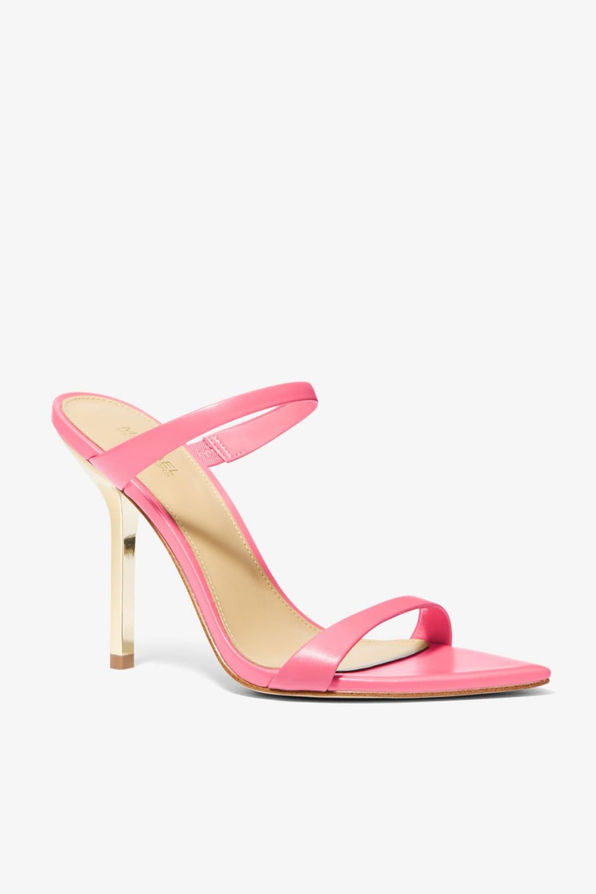 MICHAEL KORS ΠΑΠΟΥΤΣΙΑ MULES LYSSA SLIDE ΧΡΥΣΟ ΤΑΚΟΥΝΙ ΡΟΖ