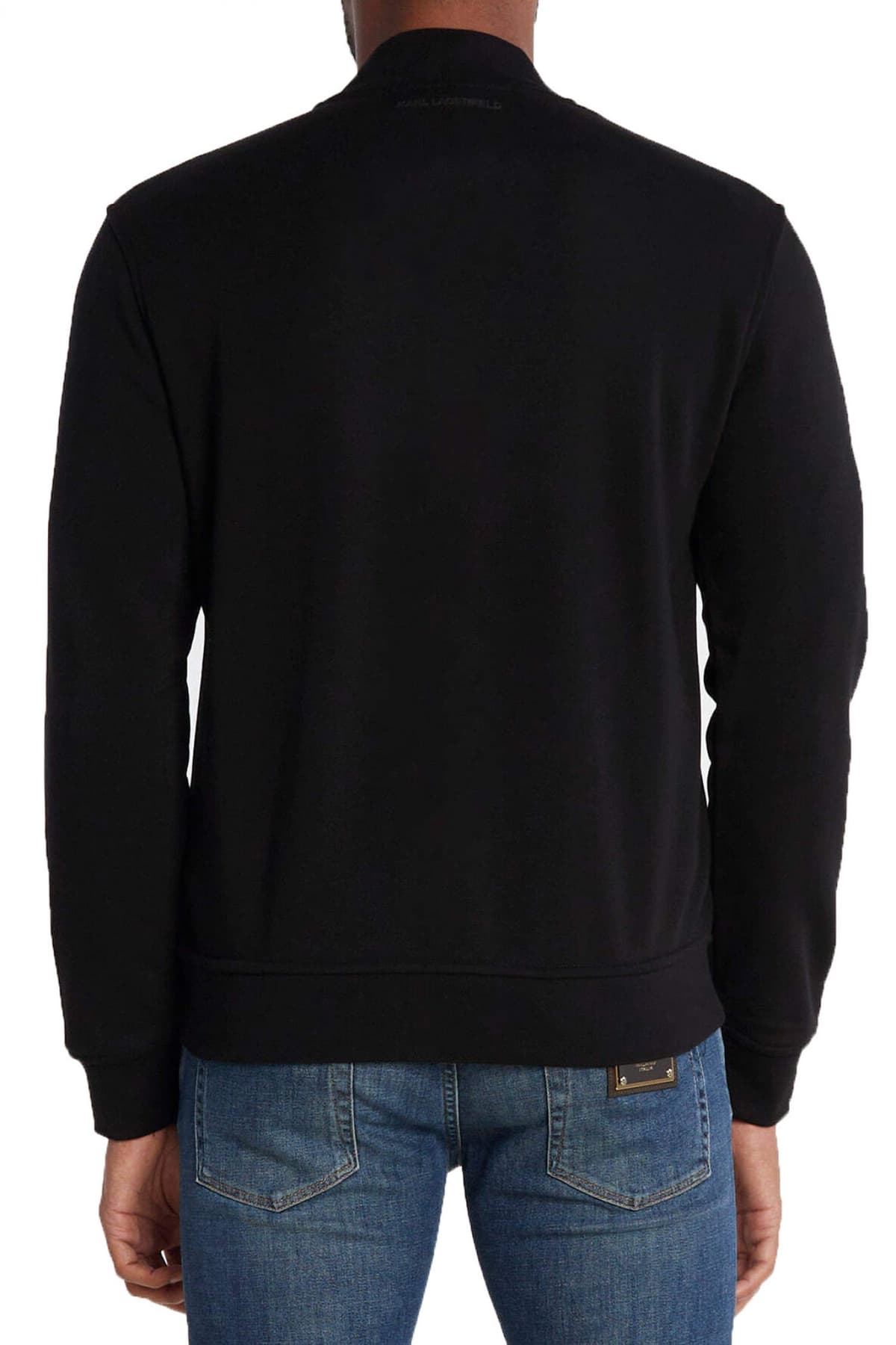 KARL LAGERFELD ΦΟΥΤΕΡ FULLZIP LOGO ΜΑΥΡΟ-ΧΡΥΣΟ