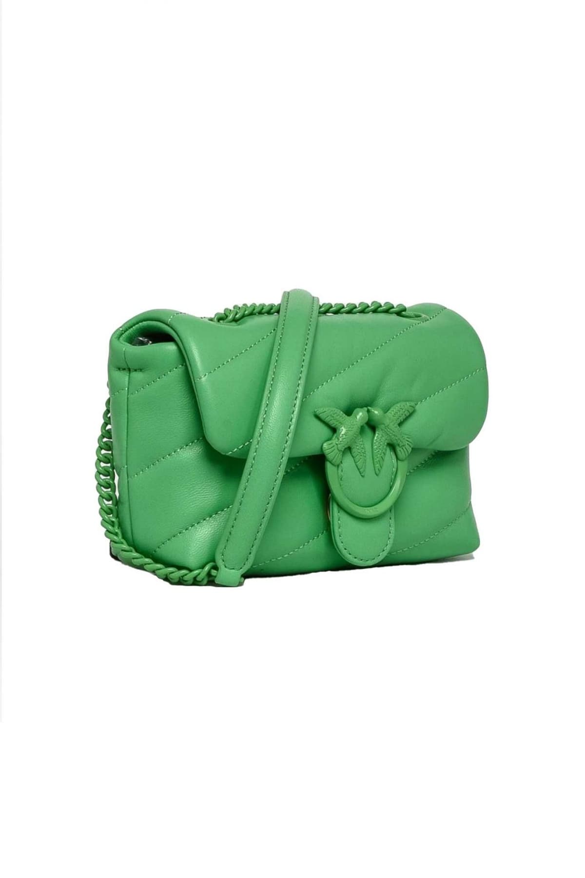 PINKO ΤΣΑΝΤΑΚΙ LOVE PUFF BABY CL SHEEP NAPPA COLOR BLOCK ΠΡΑΣΙΝΟ