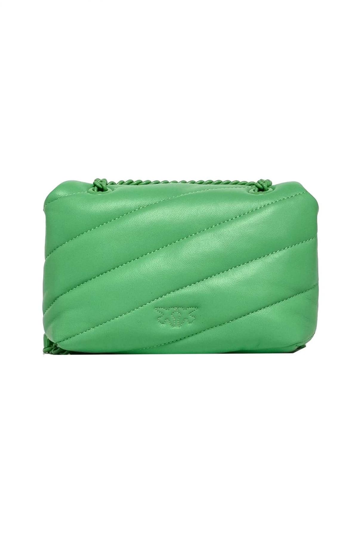 PINKO ΤΣΑΝΤΑΚΙ LOVE PUFF BABY CL SHEEP NAPPA COLOR BLOCK ΠΡΑΣΙΝΟ