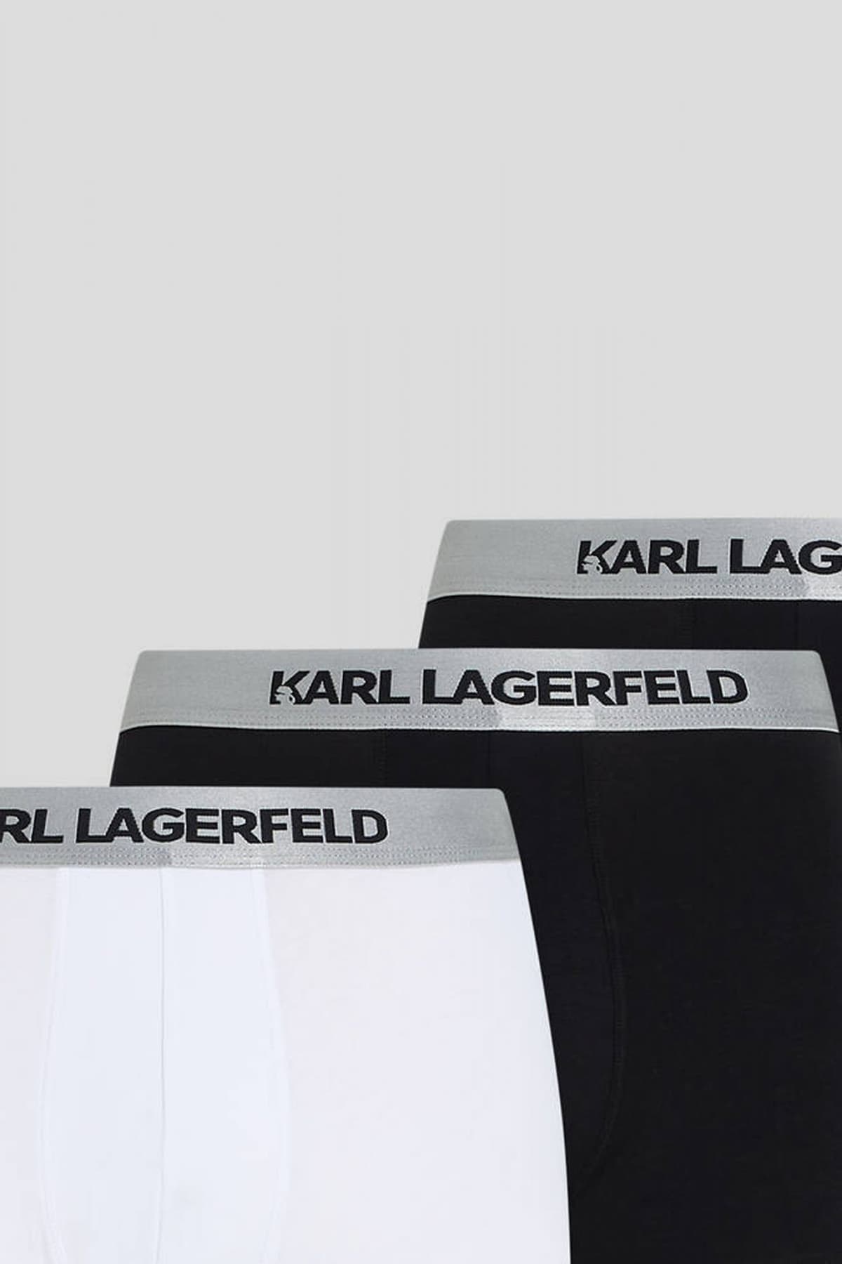 KARL LAGERFELD ΕΣΩΡΟΥΧΑ 3PACK TRUNKS ΜΑΥΡΟ-ΛΕΥΚΟ