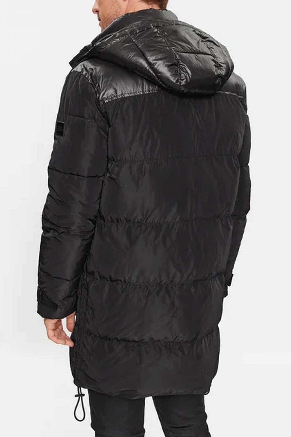 KARL LAGERFELD ΜΠΟΥΦΑΝ ΦΟΥΣΚΩΤΟ ΑΠΟΣΠΩΜΕΝΗ ΚΟΥΚΟΥΛΑ LOGO ΜΑΥΡΟ