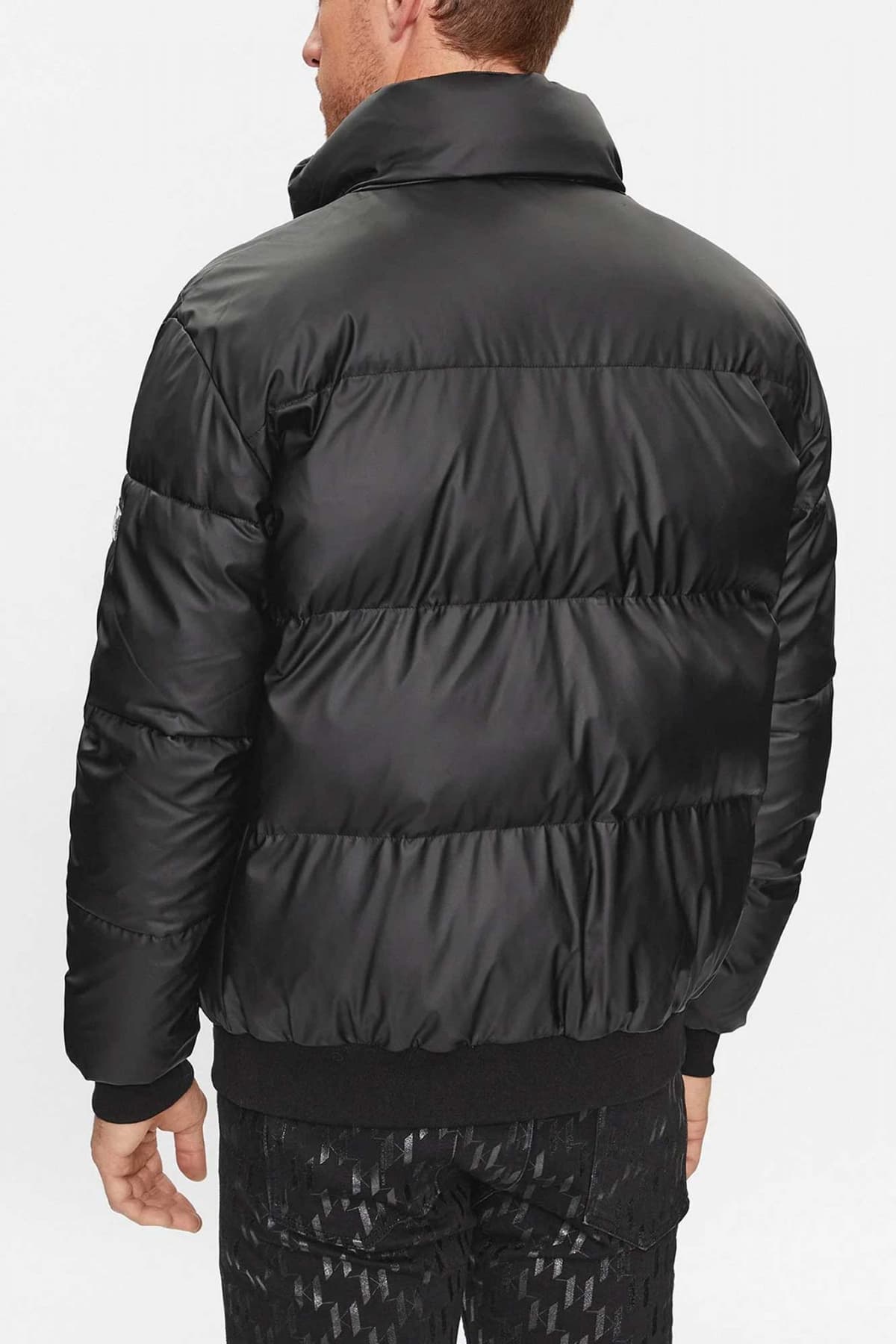 KARL LAGERFELD ΜΠΟΥΦΑΝ BOMBER LOGO ΜΑΥΡΟ