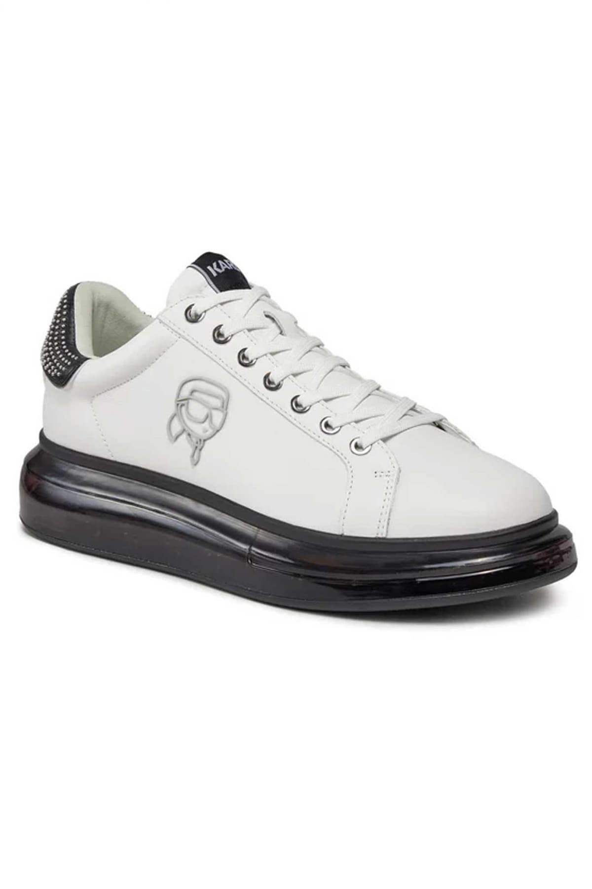 KARL LAGERFELD ΠΑΠΟΥΤΣΙΑ SNEAKERS KAPRI KUSHION PLEXI NFT ΛΕΥΚΟ-ΜΑΥΡΟ