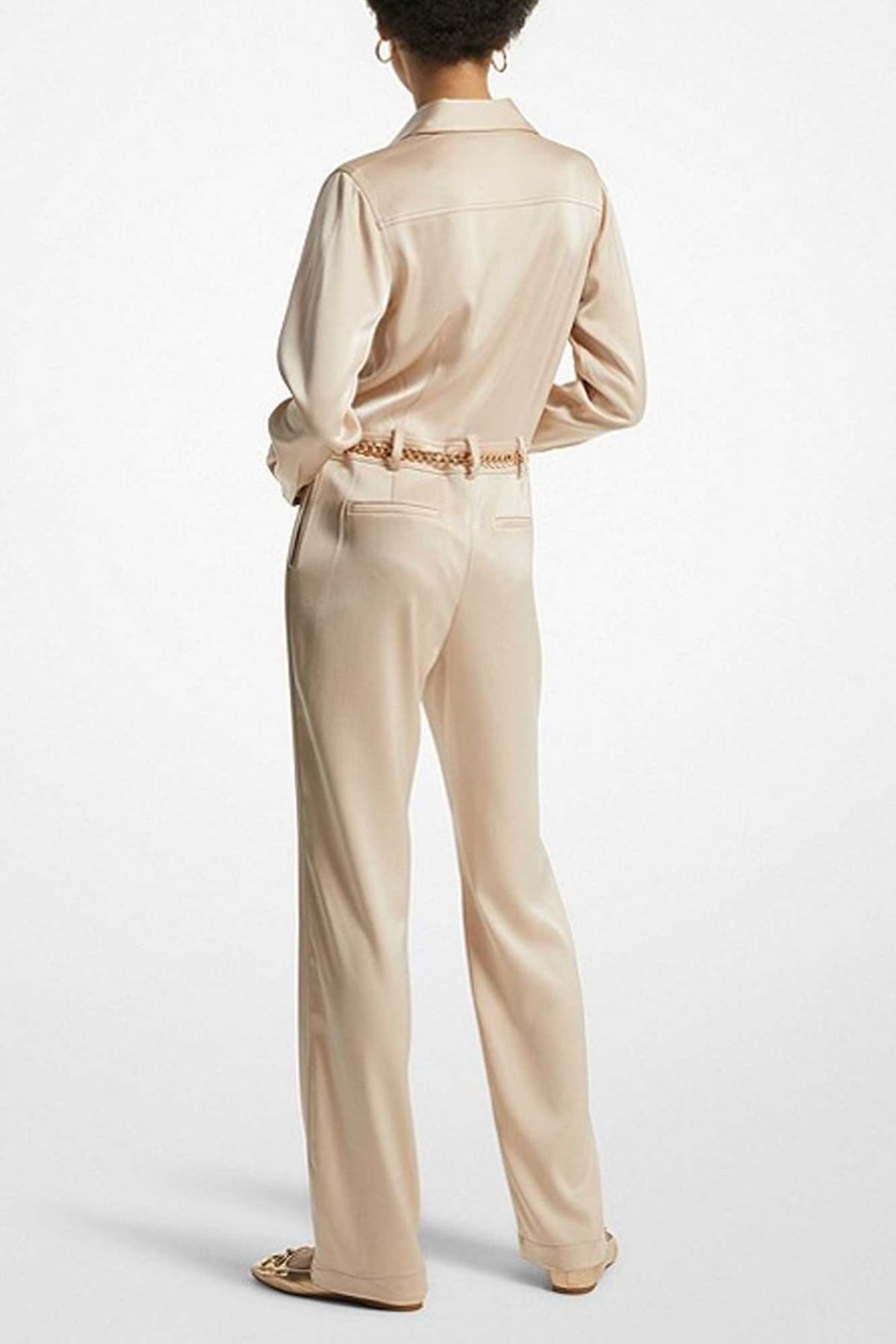 MICHAEL KORS ΟΛΟΣΩΜΗ ΦΟΡΜΑ ΑΠΟΣΠΩΜΕΝΗ ΑΛΥΣΙΔΑ LOGO ΧΡΥΣΟ ΤΣΕΠΕΣ ΜΠΕΖ