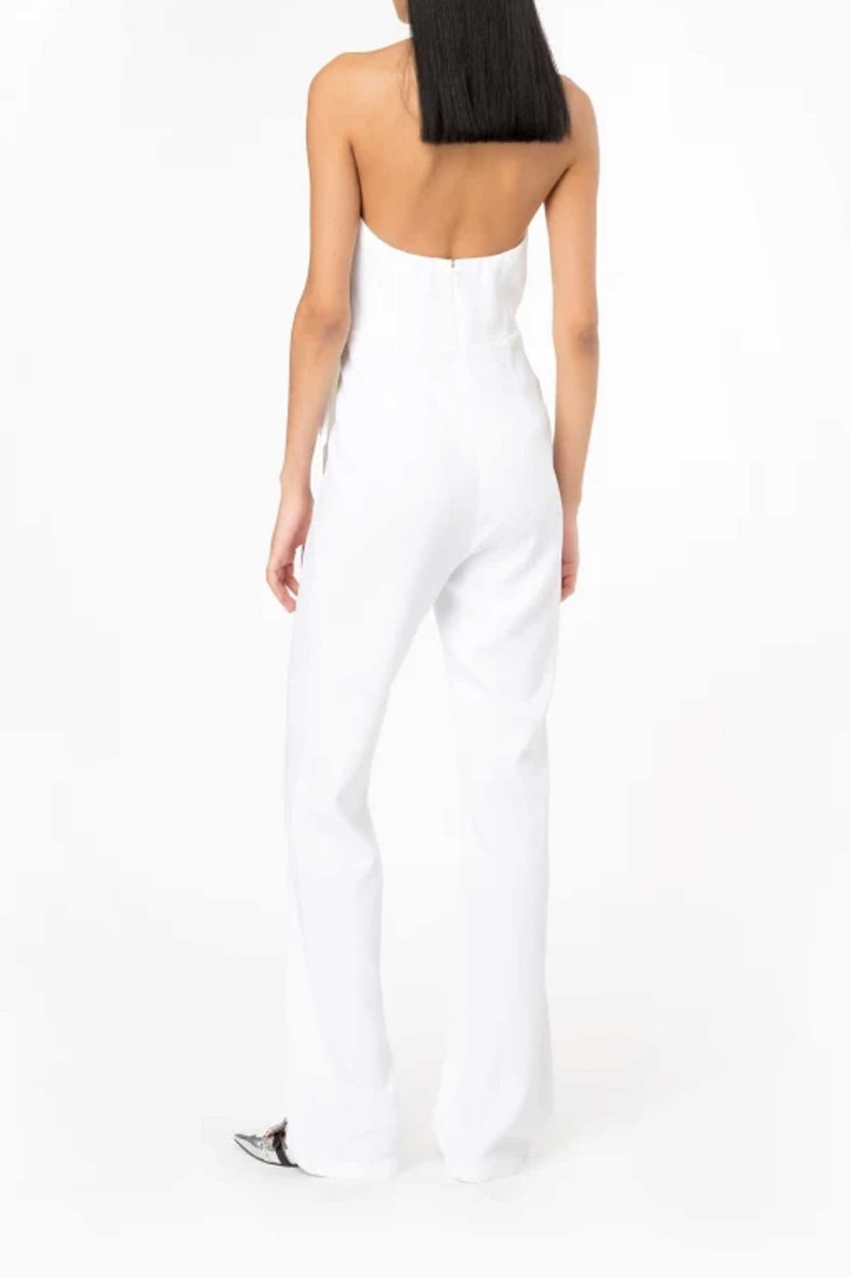 PINKO ΟΛΟΣΩΜΗ ΦΟΡΜΑ EXTRADRY TUTA ΔΕΣΙΜΟ ΛΑΙΜΟ ΛΕΥΚΟ