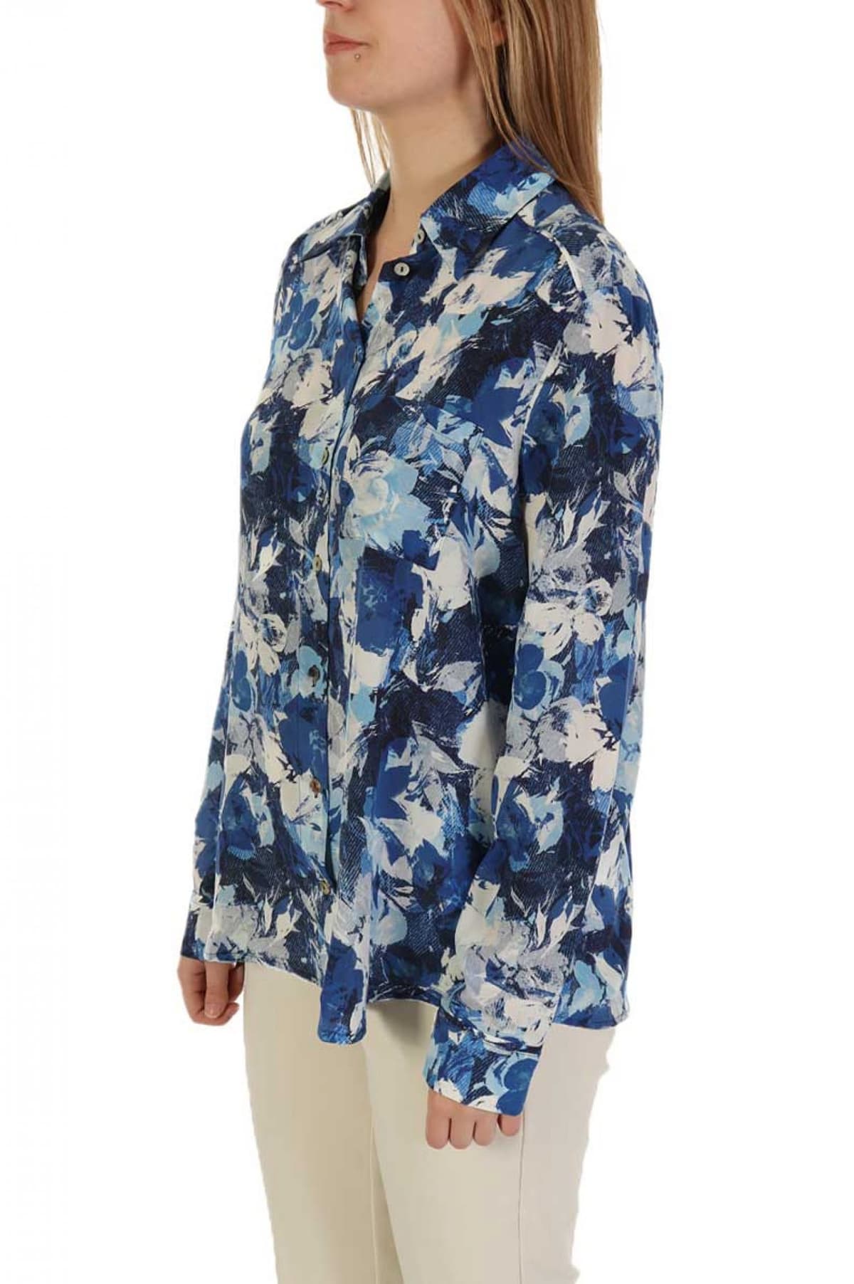 MARELLA SPORT ΠΟΥΚΑΜΙΣΟ FLOC ΕΜΠΡΙΜΕ ΜΠΛΕ