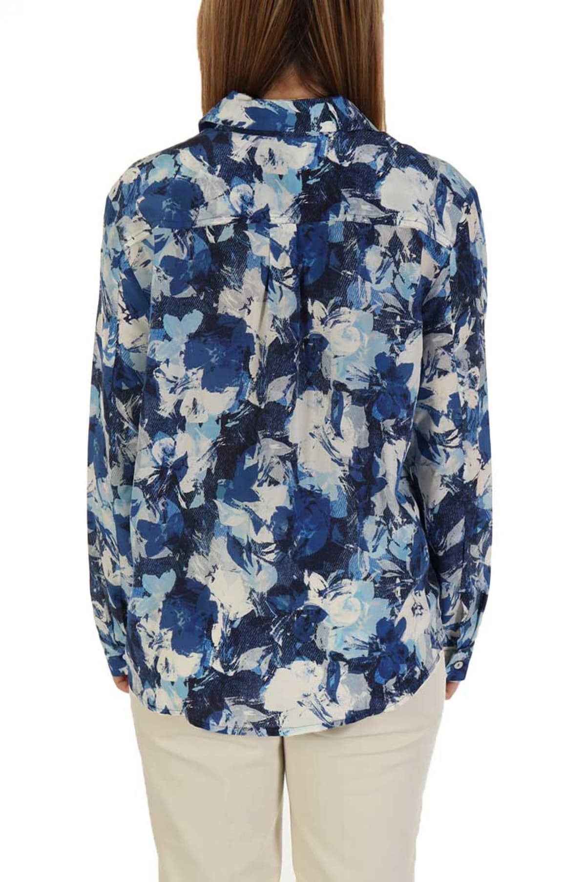 MARELLA SPORT ΠΟΥΚΑΜΙΣΟ FLOC ΕΜΠΡΙΜΕ ΜΠΛΕ