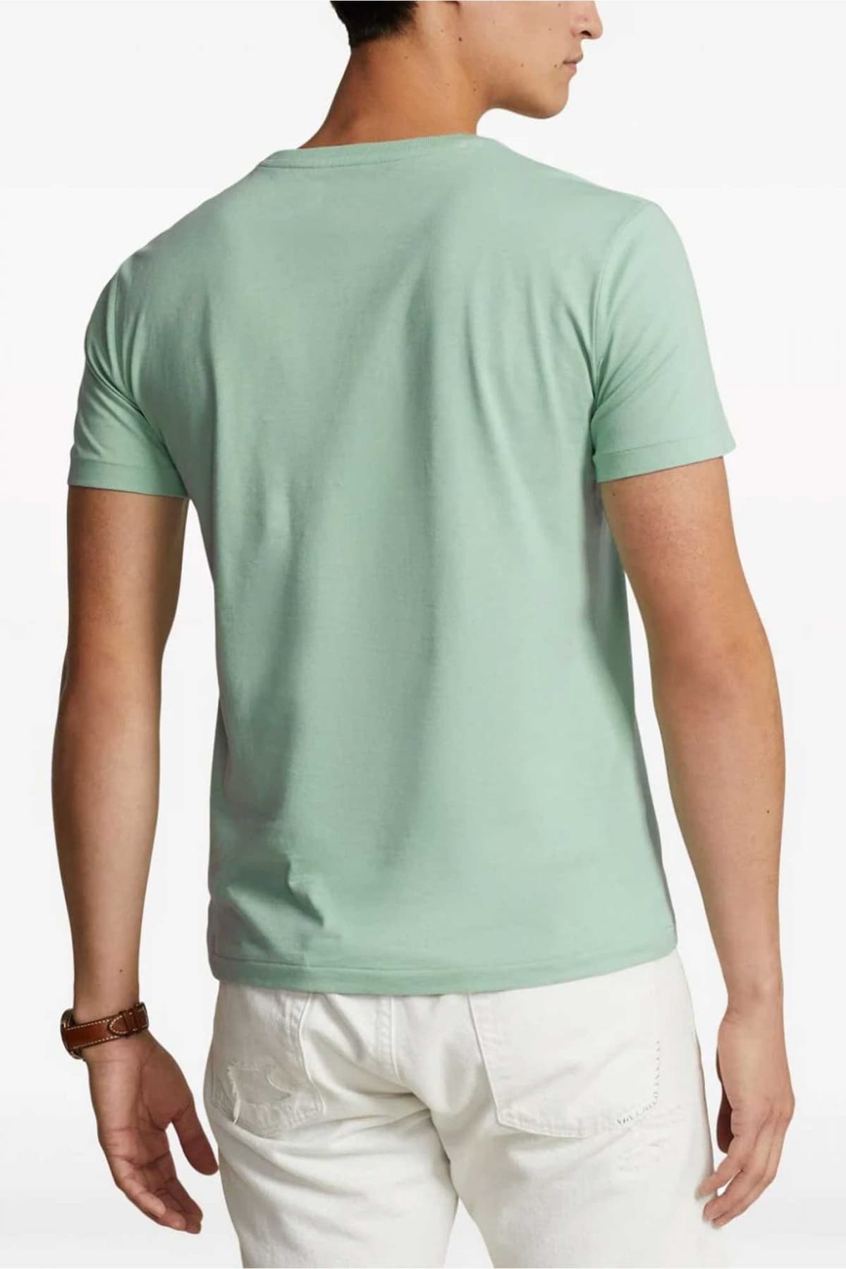 RALPH LAUREN T-SHIRT LOGO CUSTOM SLIM FIT ΜΕΝΤΑ