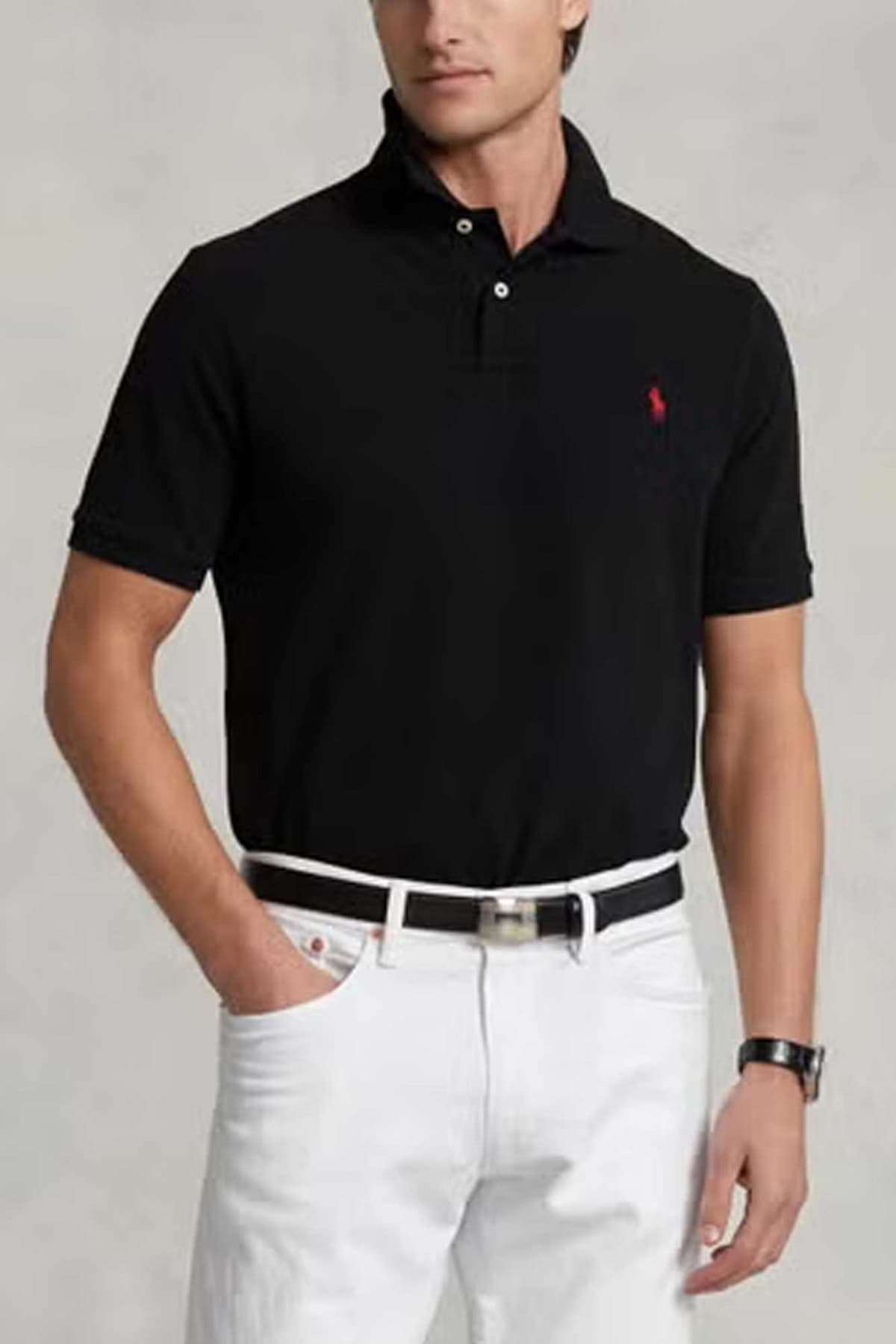 RALPH LAUREN POLO CLASSIC FIT LOGO ΜΑΥΡΟ