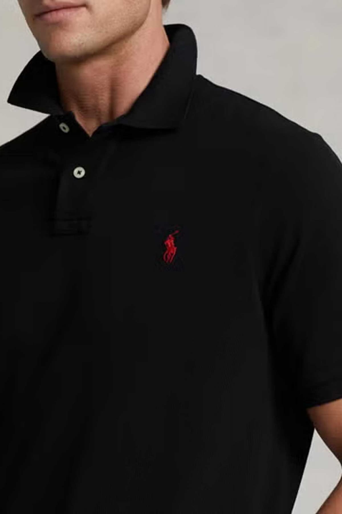 RALPH LAUREN POLO CLASSIC FIT LOGO ΜΑΥΡΟ
