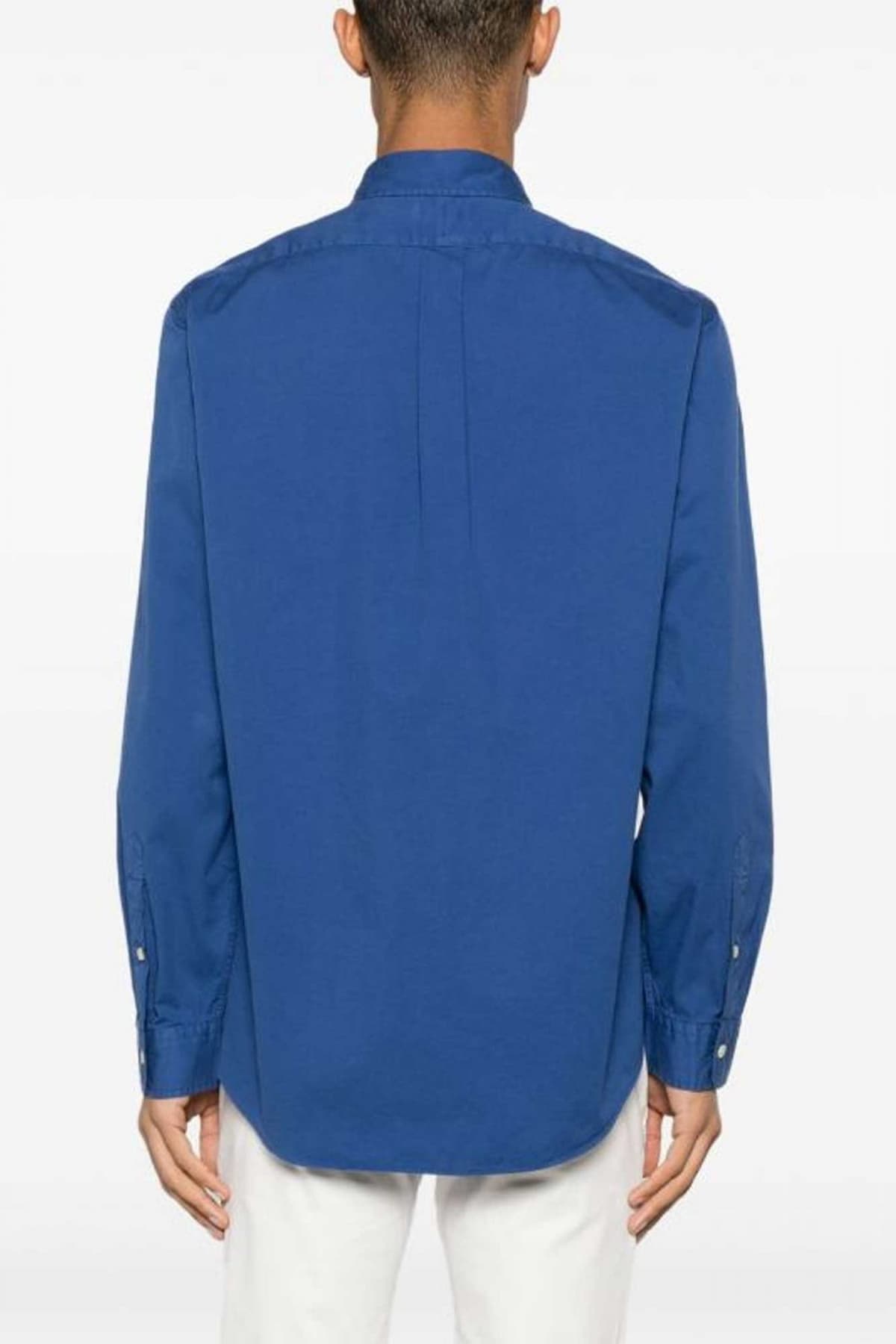 RALPH LAUREN ΠΟΥΚΑΜΙΣΟ BUTTON DOWN CUSTOM FIT FEATHER WEIGHT TWILL ΡΑΦ ΜΠΛΕ