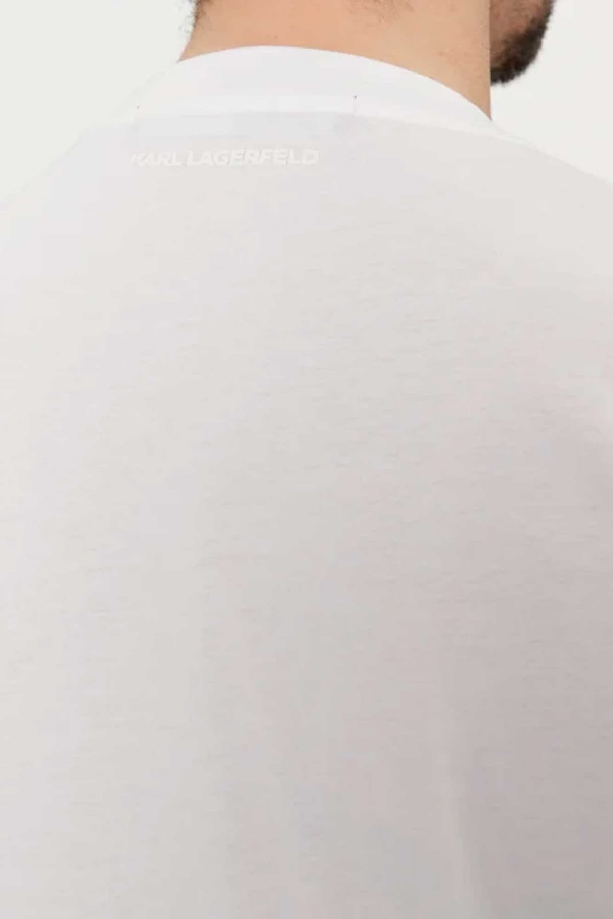 KARL LAGERFELD T-SHIRT LOGO ΛΕΥΚΟ