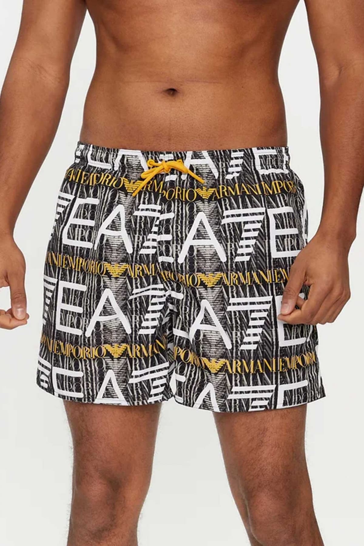 ARMANI 7 ΜΑΓΙΩ ALL OVER MONOGRAM ΜΑΥΡΟ