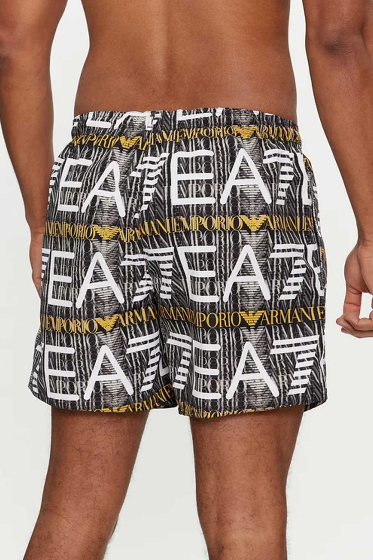 ARMANI 7 ΜΑΓΙΩ ALL OVER MONOGRAM ΜΑΥΡΟ