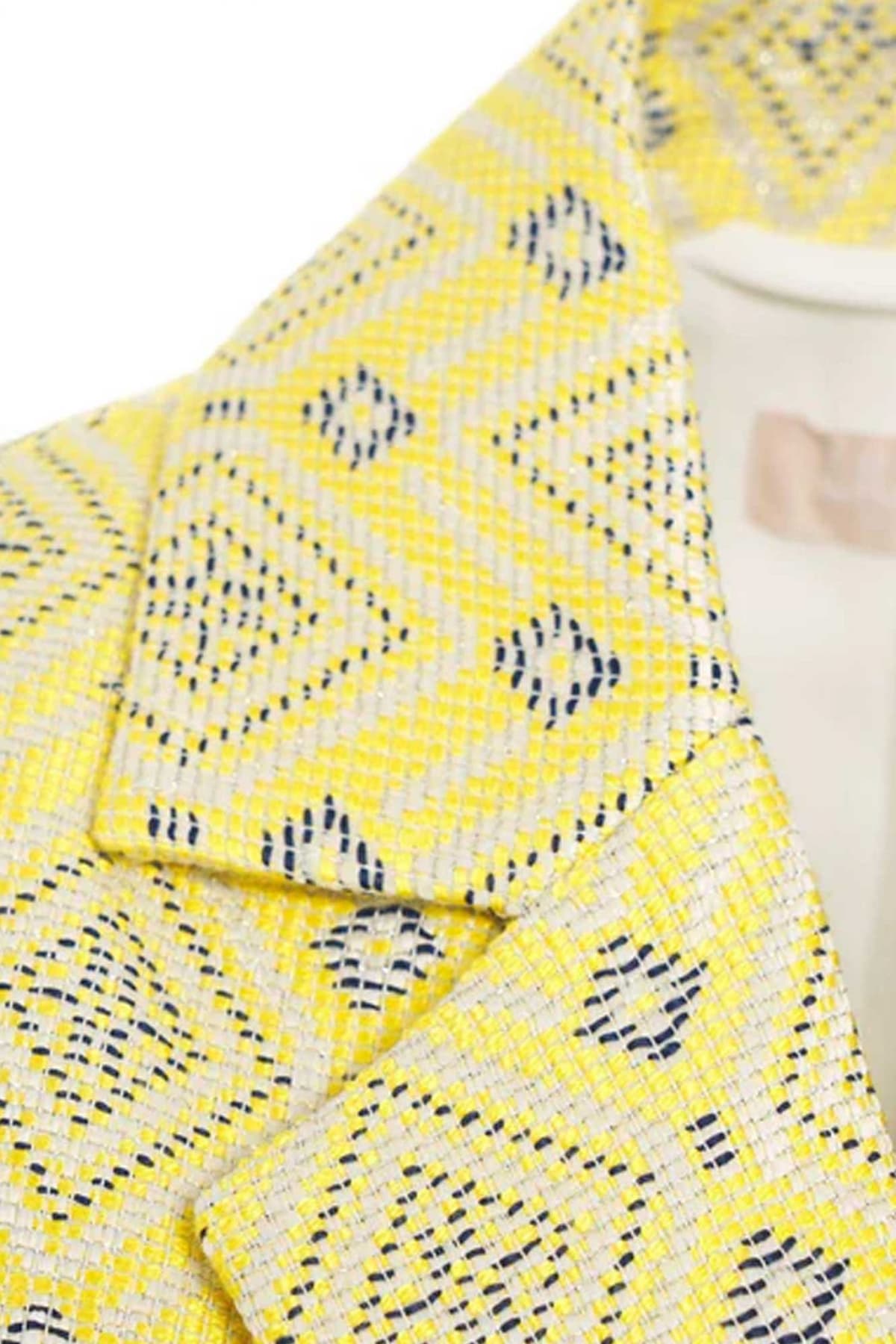 LIU JO ΣΑΚΑΚΙ CROPPED ALL OVER PRINT ΚΙΤΡΙΝΟ