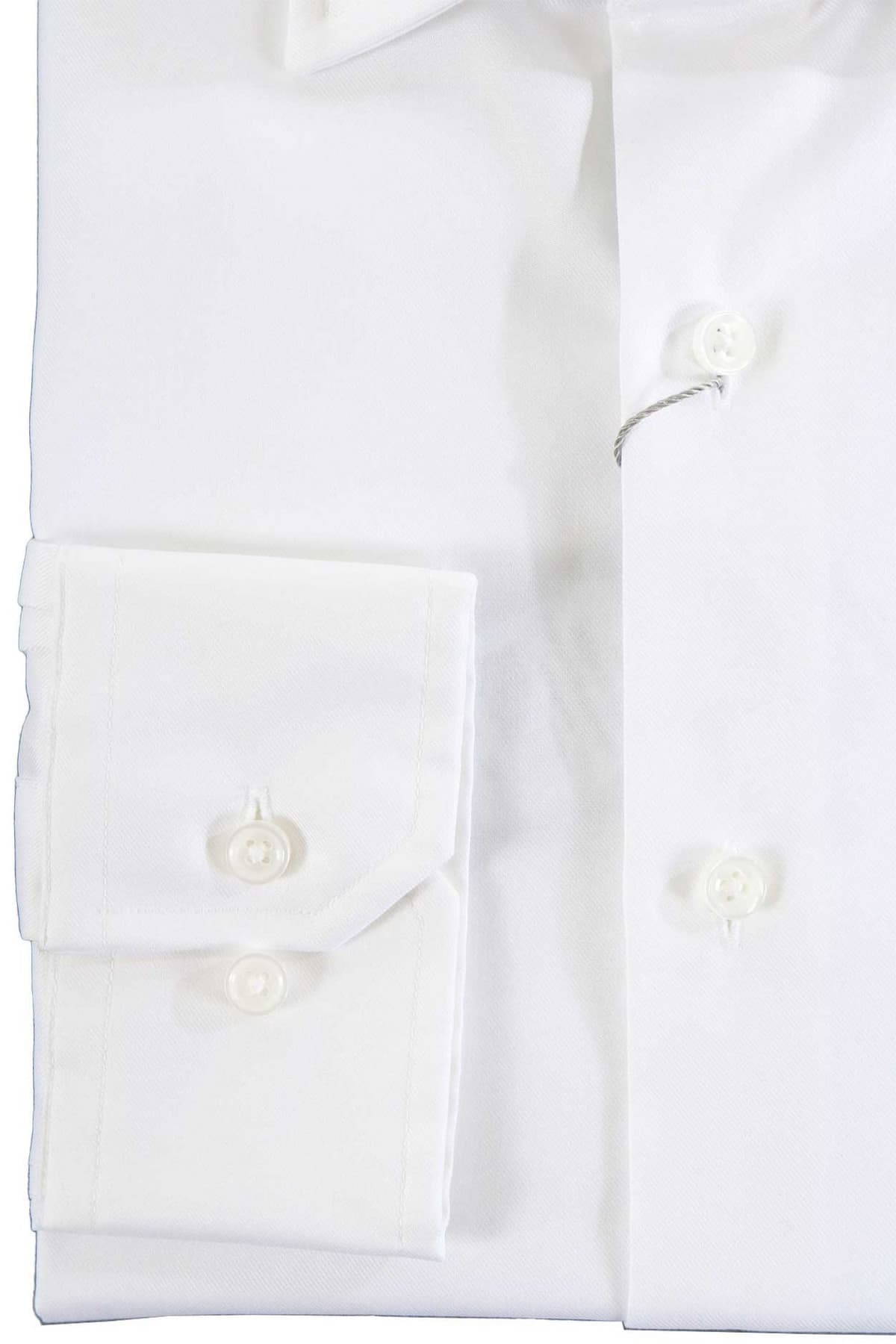 MICHAEL KORS ΠΟΥΚΑΜΙΣΟ 2PLY STRETCH MODERN FIT ΛΕΥΚΟ