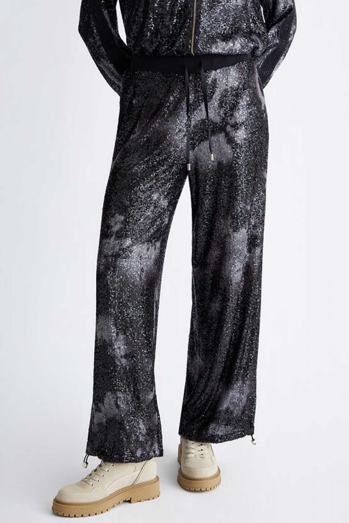 LIU JO ΠΑΝΤΕΛΟΝΙ ΦΟΡΜΑ ΠΑΓΕΤΑ ΜΑΥΡΟ-ΓΚΡΙ