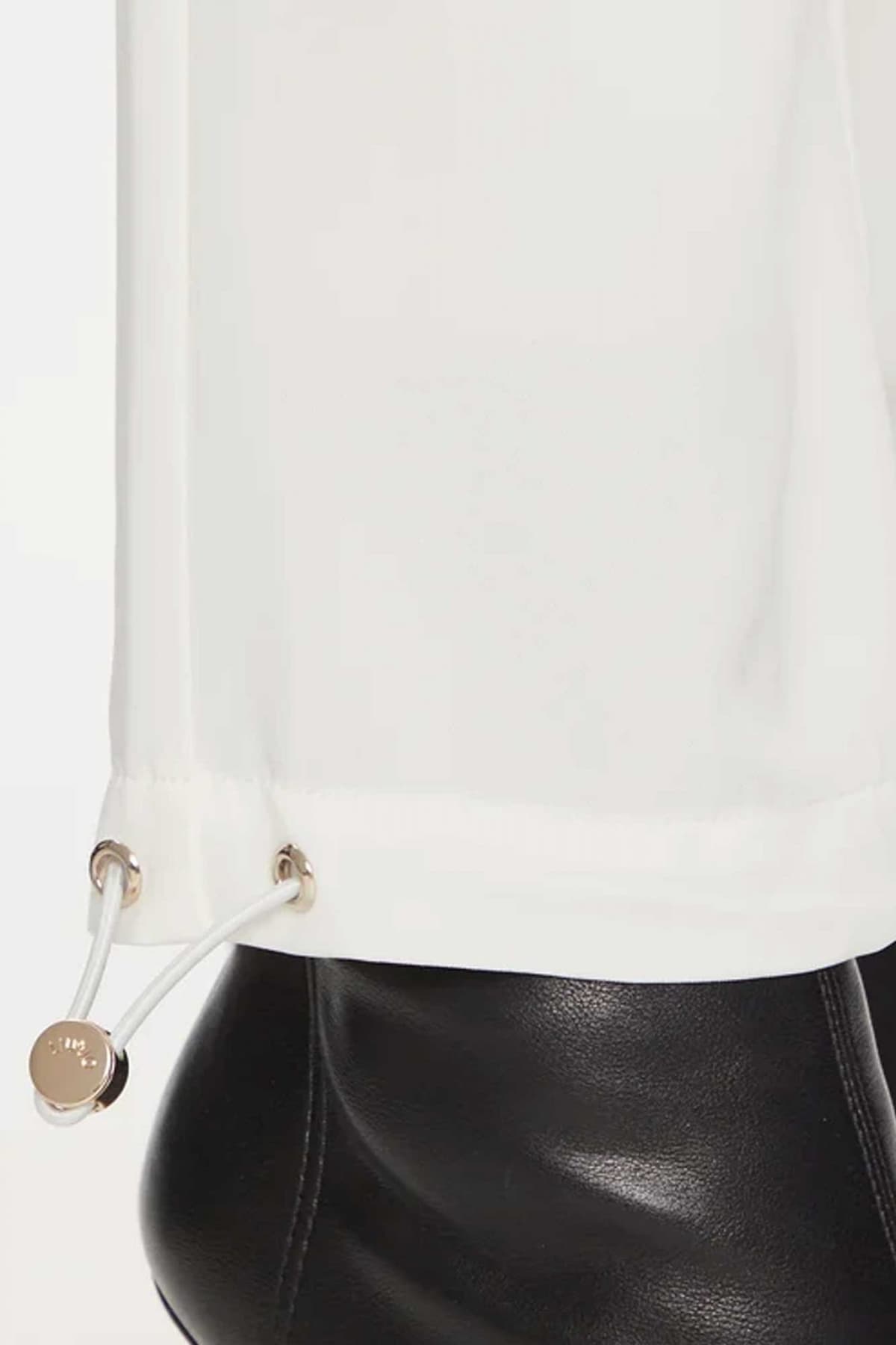 LIU-JO ΠΑΝΤΕΛΟΝΙ ΥΦΑΣΜΑΤΙΝΟ CARGO ΛΕΥΚΟ