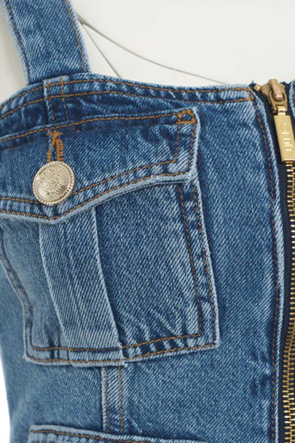 LIU JO DENIM TOP ΤΣΕΠΕΣ ΦΕΡΜΟΥΑΡ ΜΠΛΕ