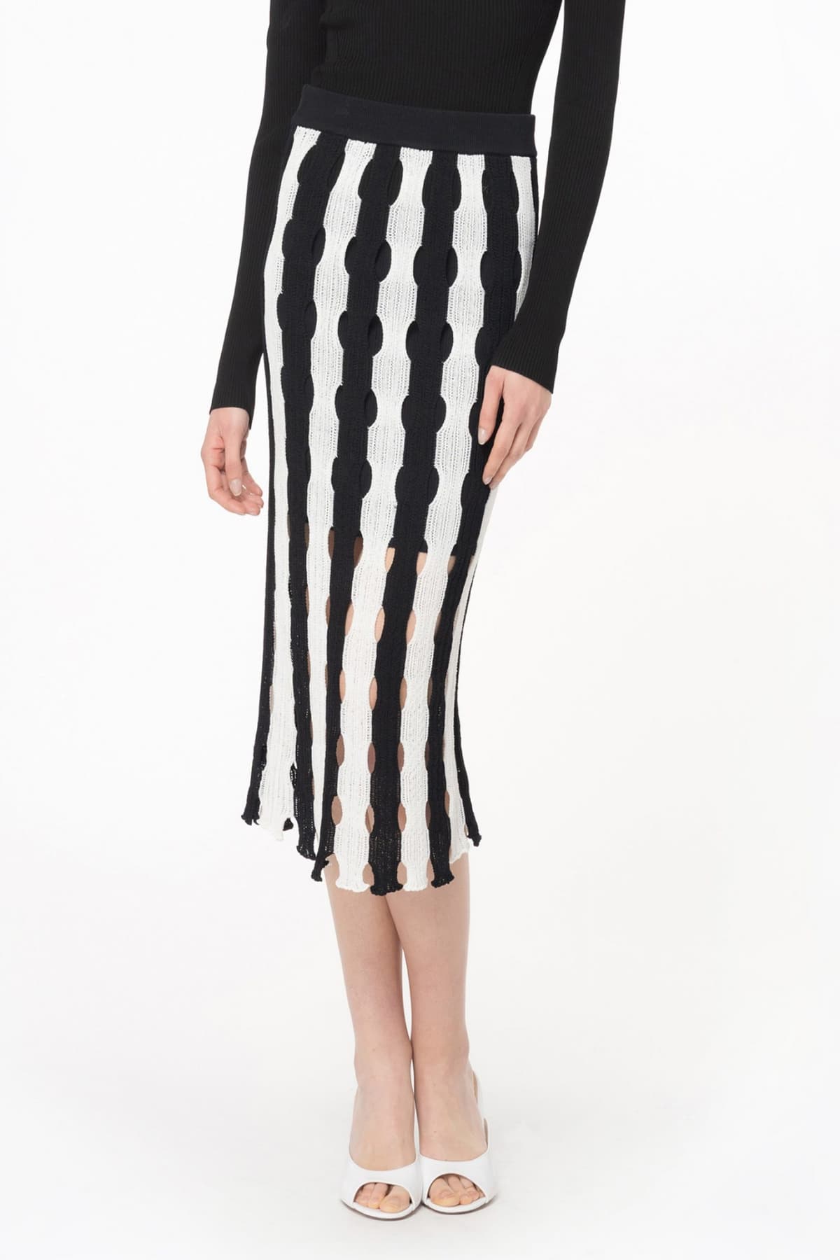 PINKO ΦΟΥΣΤΑ ROBOTS ΔΙΑΤΡΗΤΗ ΛΕΥΚΟ/ΜΑΥΡΟ