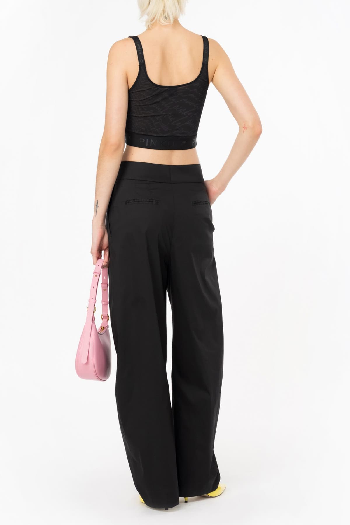 PINKO ΠΑΝΤΕΛΟΝΑ PAPILLON ΠΙΕΤΕΣ ΤΣΕΠΕΣ ΜΑΥΡΟ